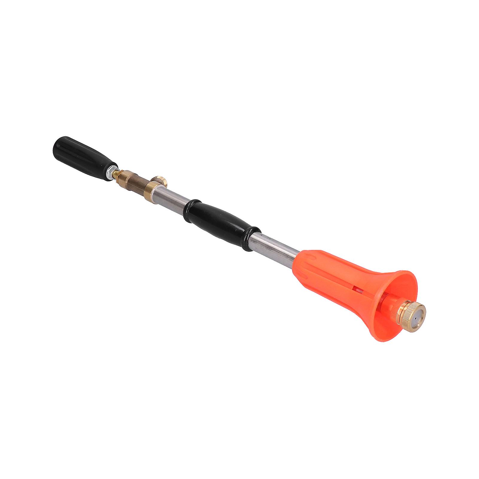 G1/2 Male Thread High Pressure Sprayer Long Range Adjustable Handheld Agricultural AtomizerOrange Red