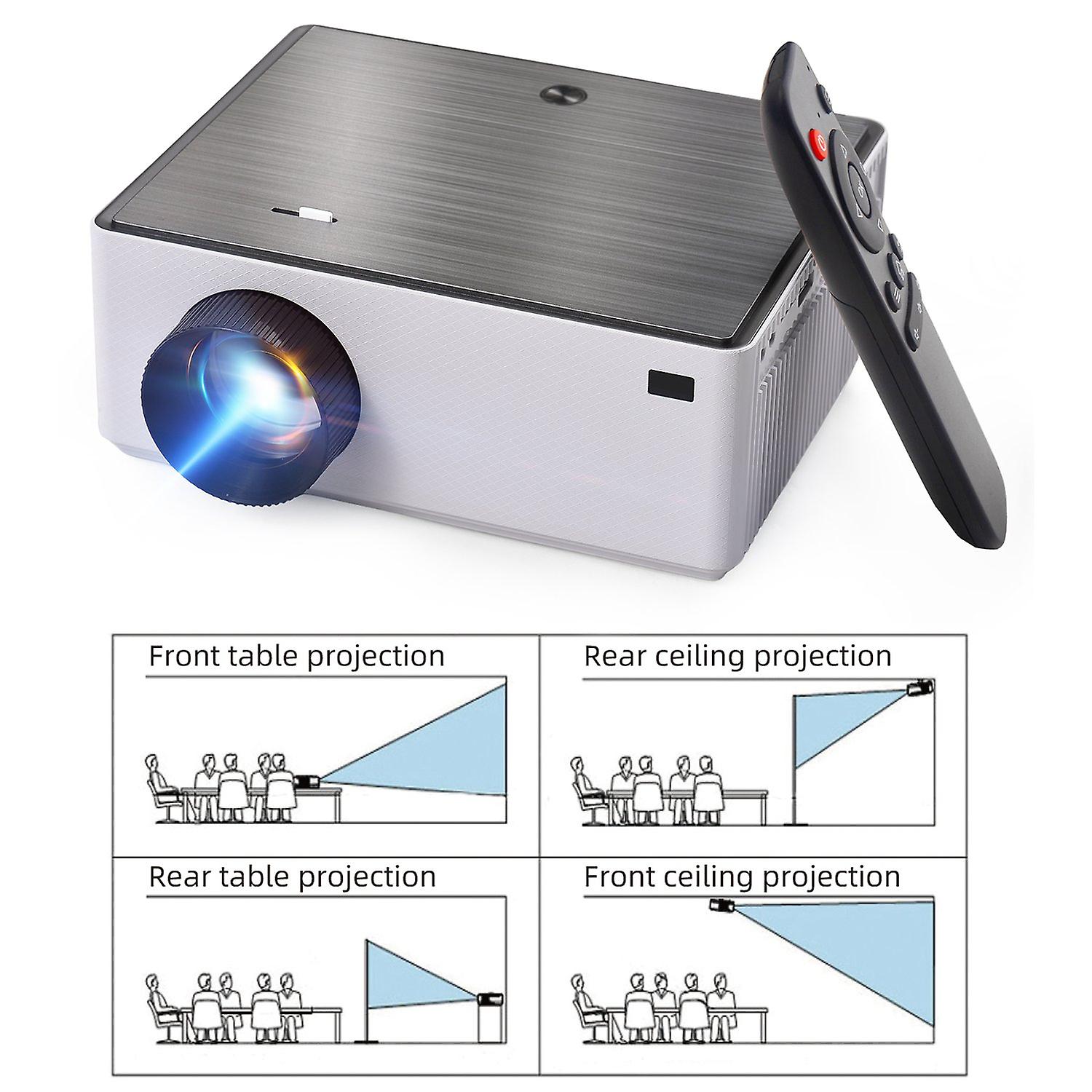 Portable 1080P Projector with 2.4G/5G Dual-Band WiFi Wireless Connection Android 9.0 System Support 