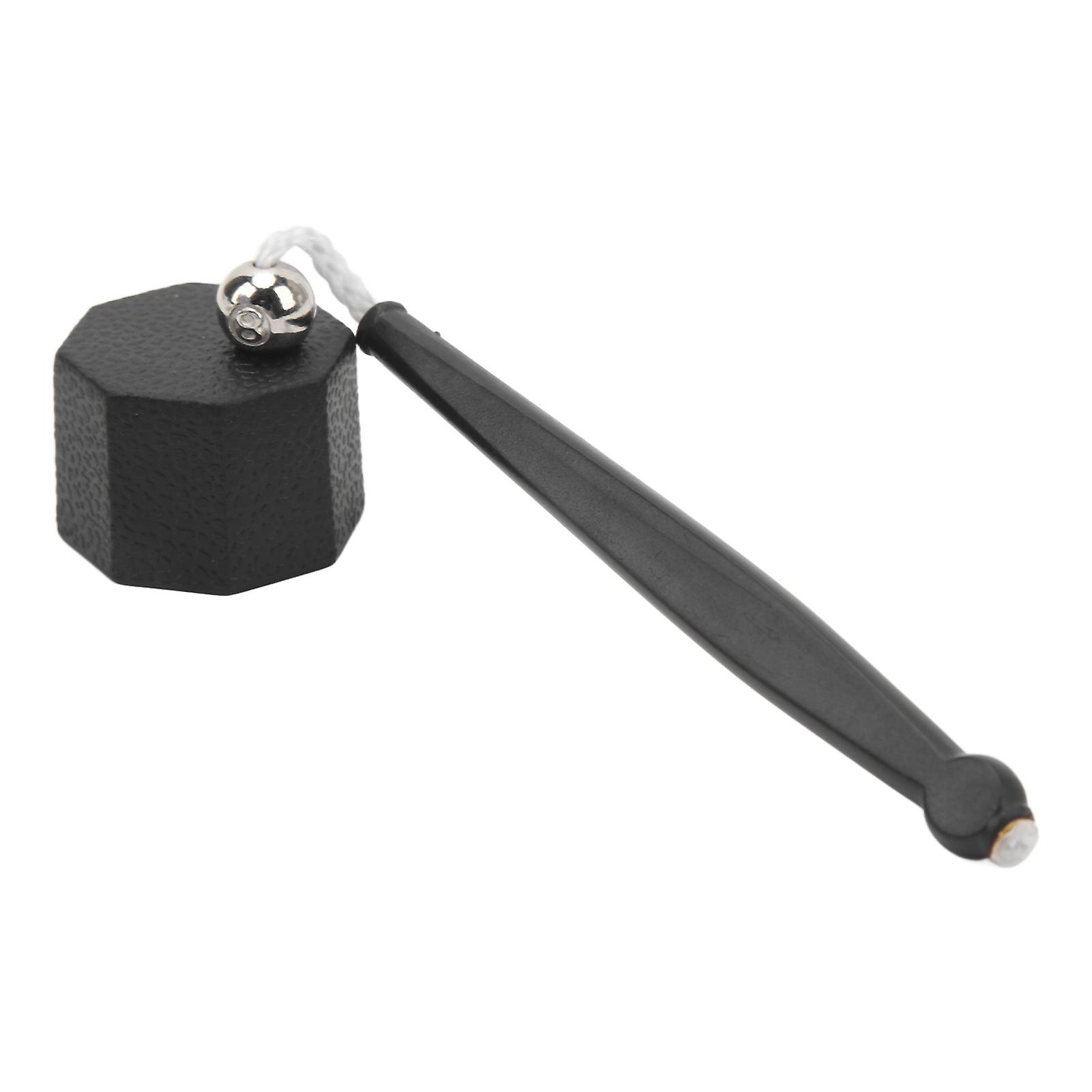 Pool Cue Chalk Holder Cover Octagonal Design Lightweight Black Plastic Pool Chalk Holder for Billiard
