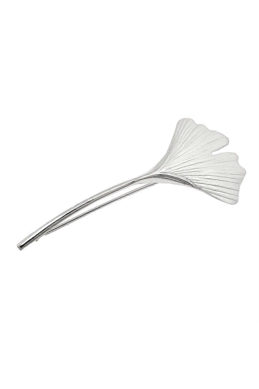 Brooch Ginkgo Leaf Silver 925 - Gl93717