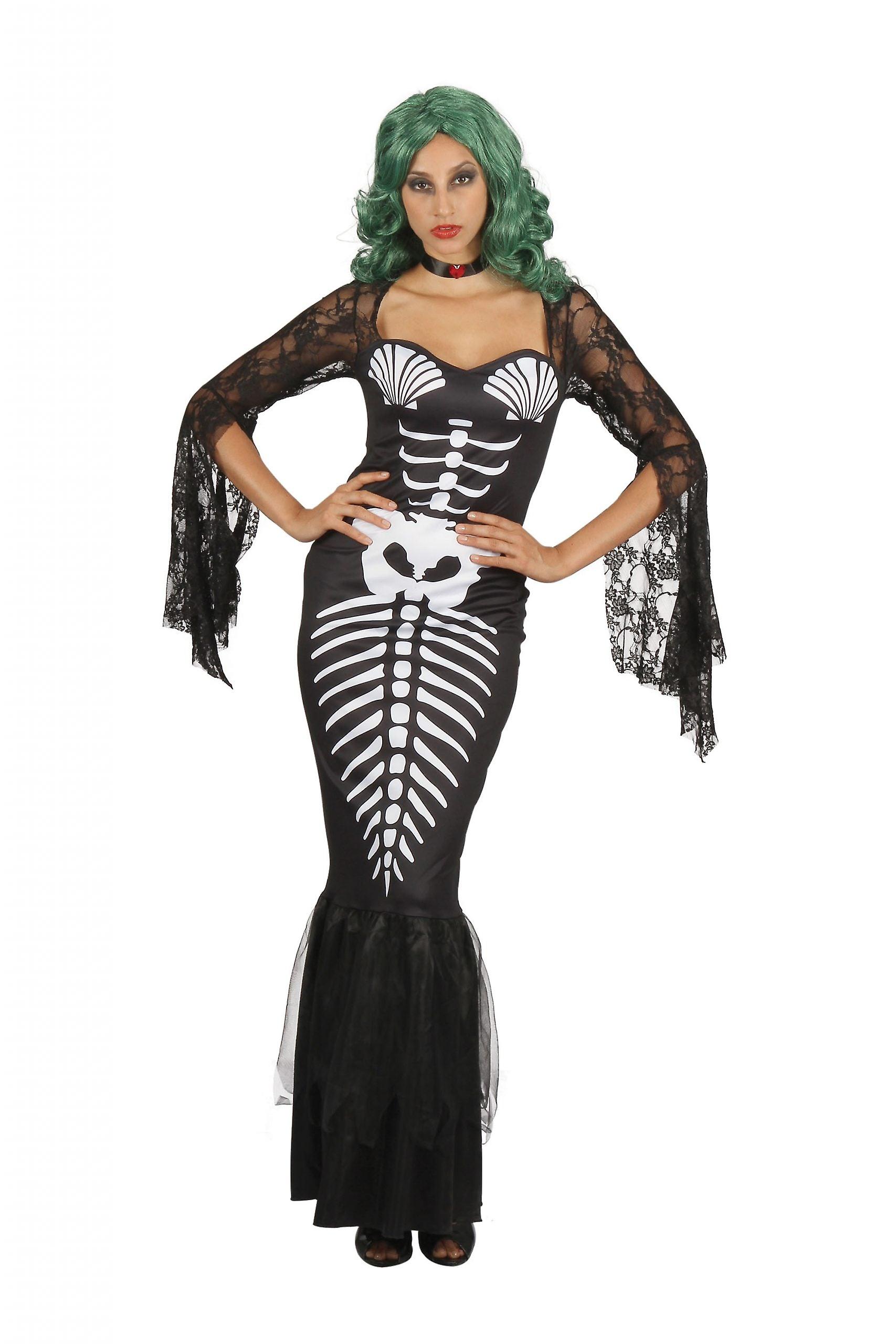 Skeleton Mermaid Af095