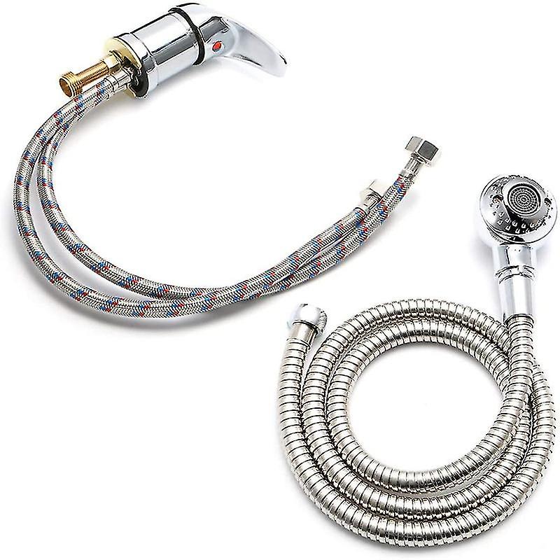 ミキサータップ スプレーセット 美容院 洗面台 ハンドヘルドシャワーヘッド シンクタップセット(1セット)