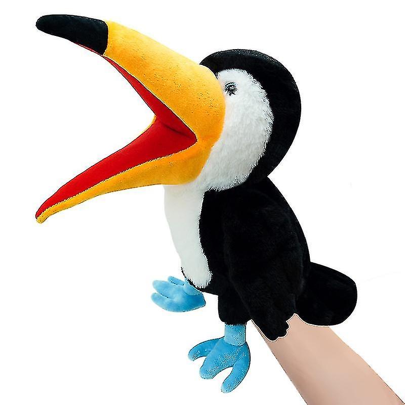 Peacock Hand Puppet Toy, Eagle Doll With Moving Eyes, Plush Doll, Horse Hand Puppet, Open Mouth Plus