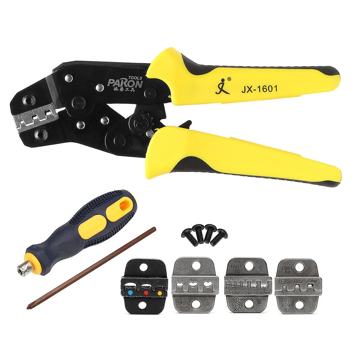 Multifunctional Ratchet Crimping Tool Wire Strippers Terminals Pliers Kit