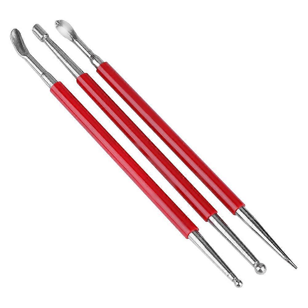 3pcs Handmade Leather Plastic And Rubber Printing Press Wipers Rub Tool Set