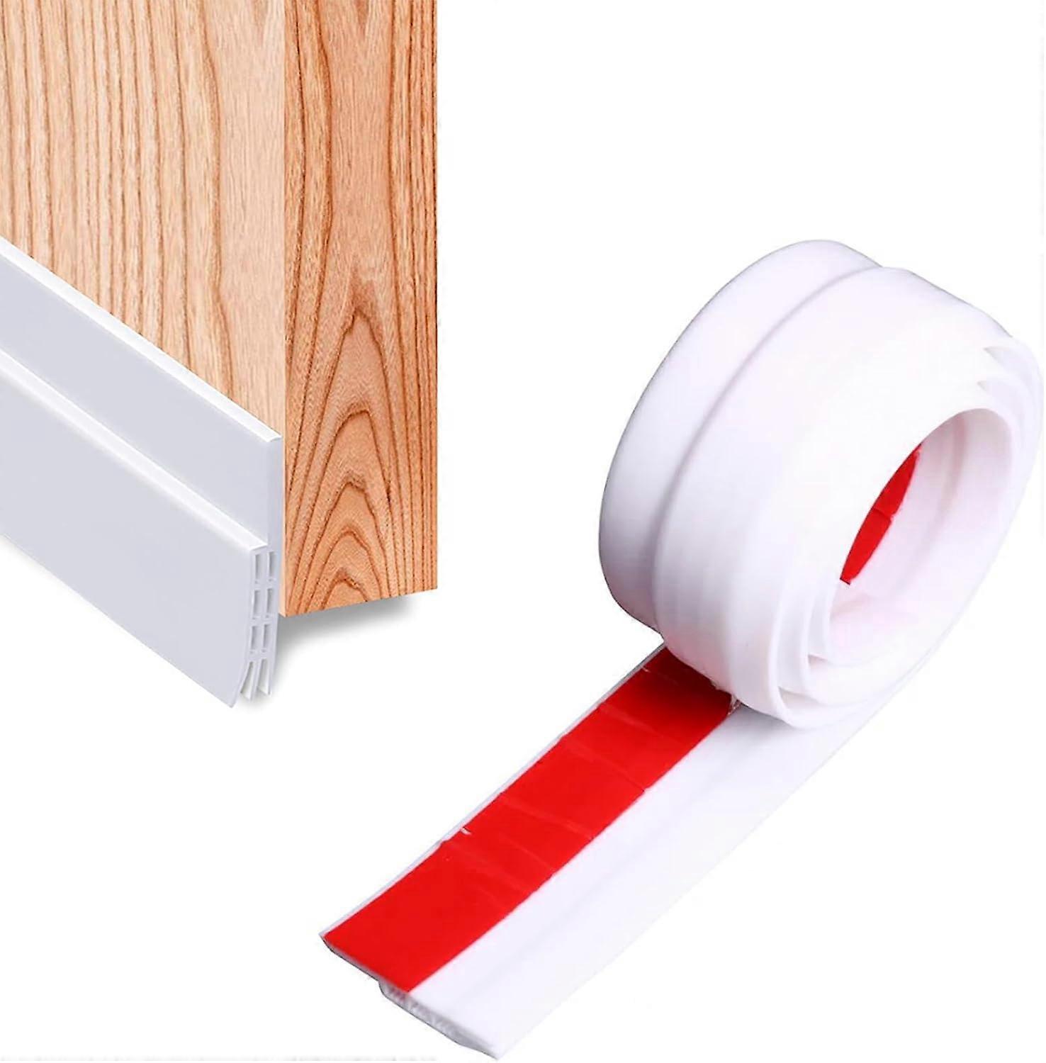 1pcs Door Draft Excluder Strip,Door Draught Excluder,Door Bottom Seal,Adhesive Under Door Sweep Weather Stripping