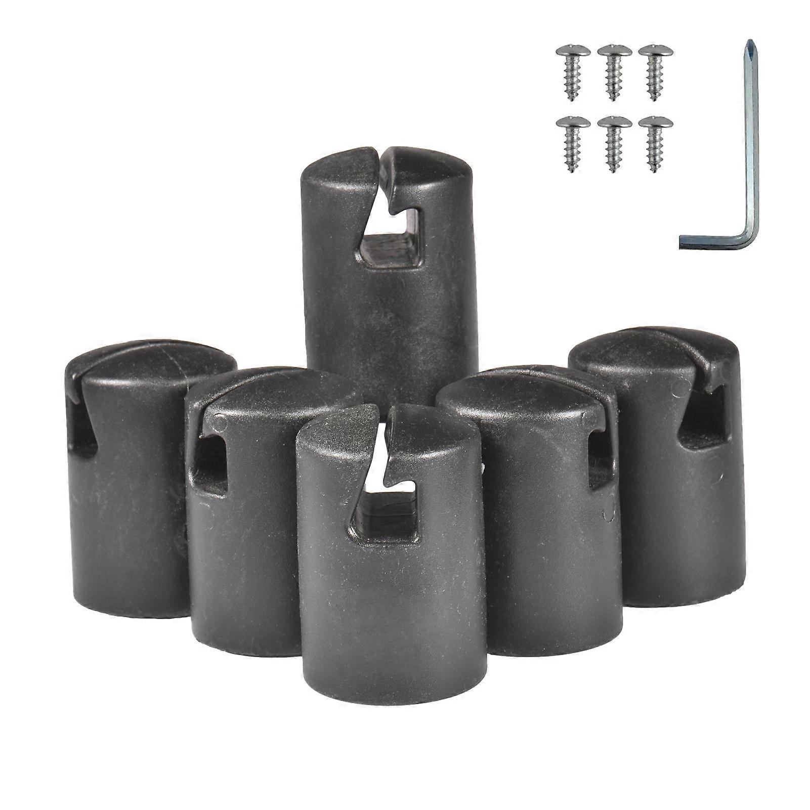 6pcs Trampoline Pole Cap Enclosure G Shaped Pole Cap Trampoline Shell Rod Cap