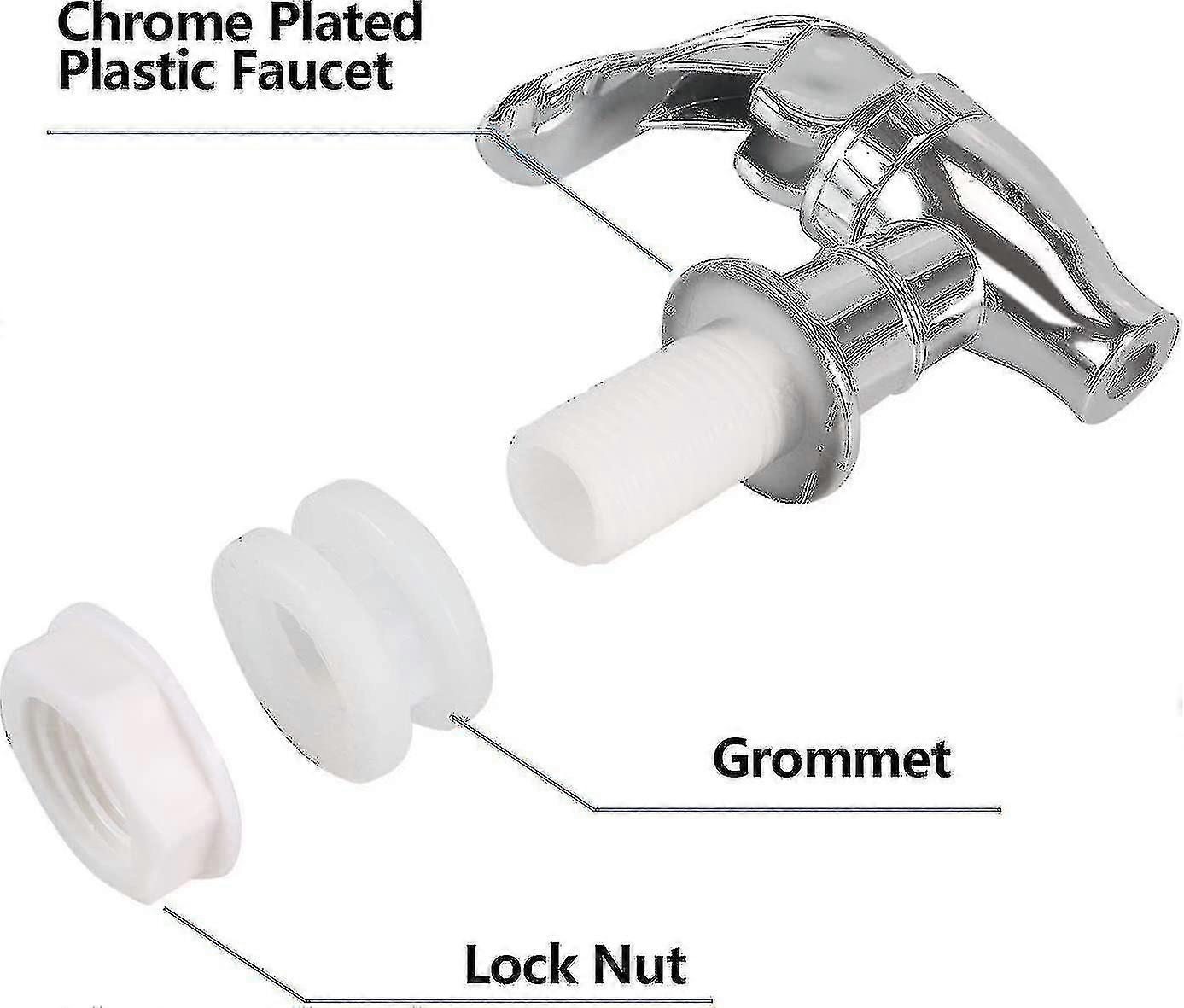 Replacement Spigot For Beverage Dispenser Carafes Push Style Spigots ...