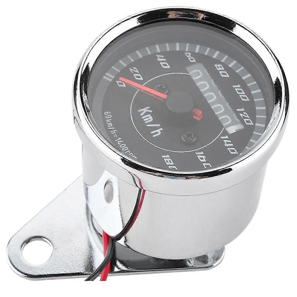 Universal Motorcycle Retro Modification LED Odometer Speedometer Digital Mile Meter Gauge