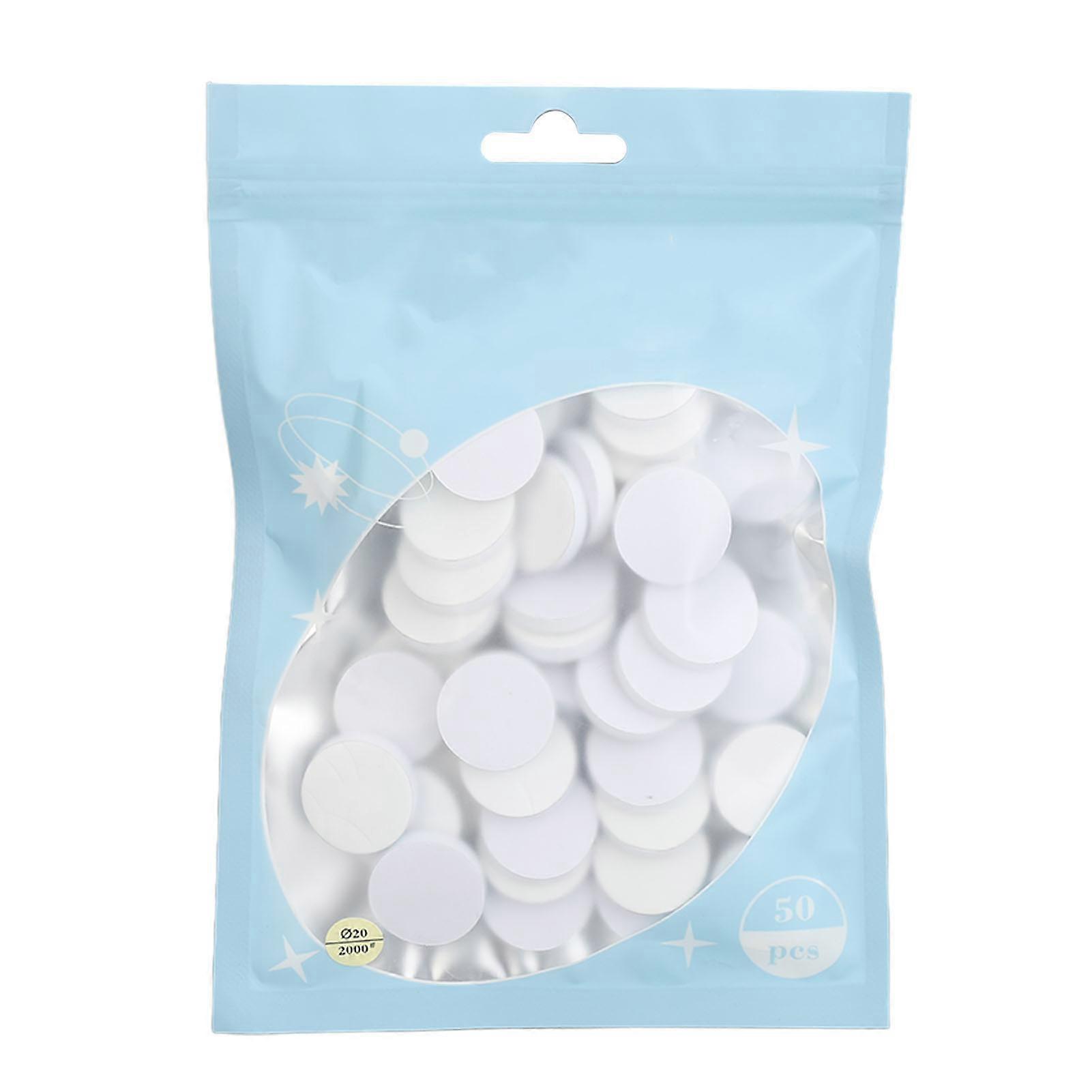 50pcs Nail Buffing Disc 0.79in Professional Multi Functional Replaceable Manicure Buffing Polishing Disc