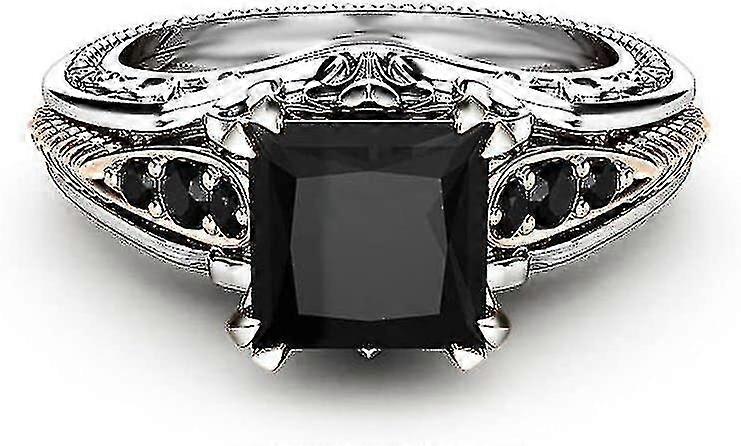 Eternal 925 Sterling Silver Black Tourmaline Ring