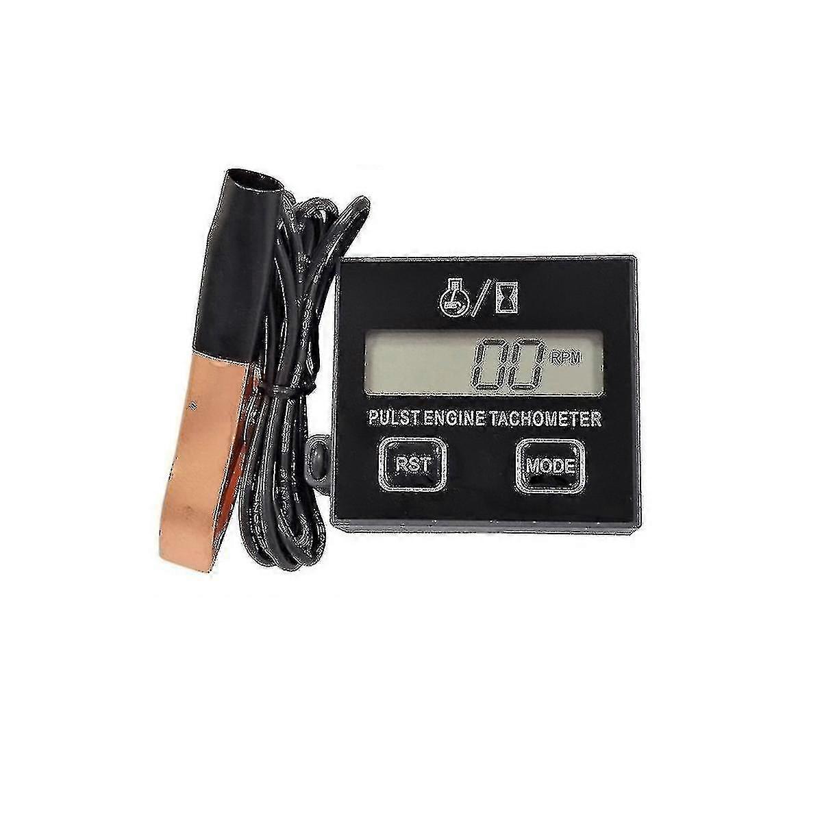 Digital Gasoline Engine Tachometer Resettable Inductive Contact Tachometer Compatible Chain Saw Engine Law-d