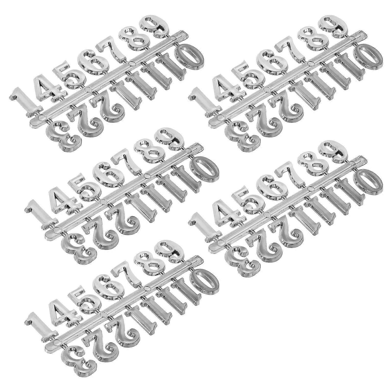 5 Sets Arabic Clock Numbers DIY Clock Arabic Number Decoration Clock Arabic Number