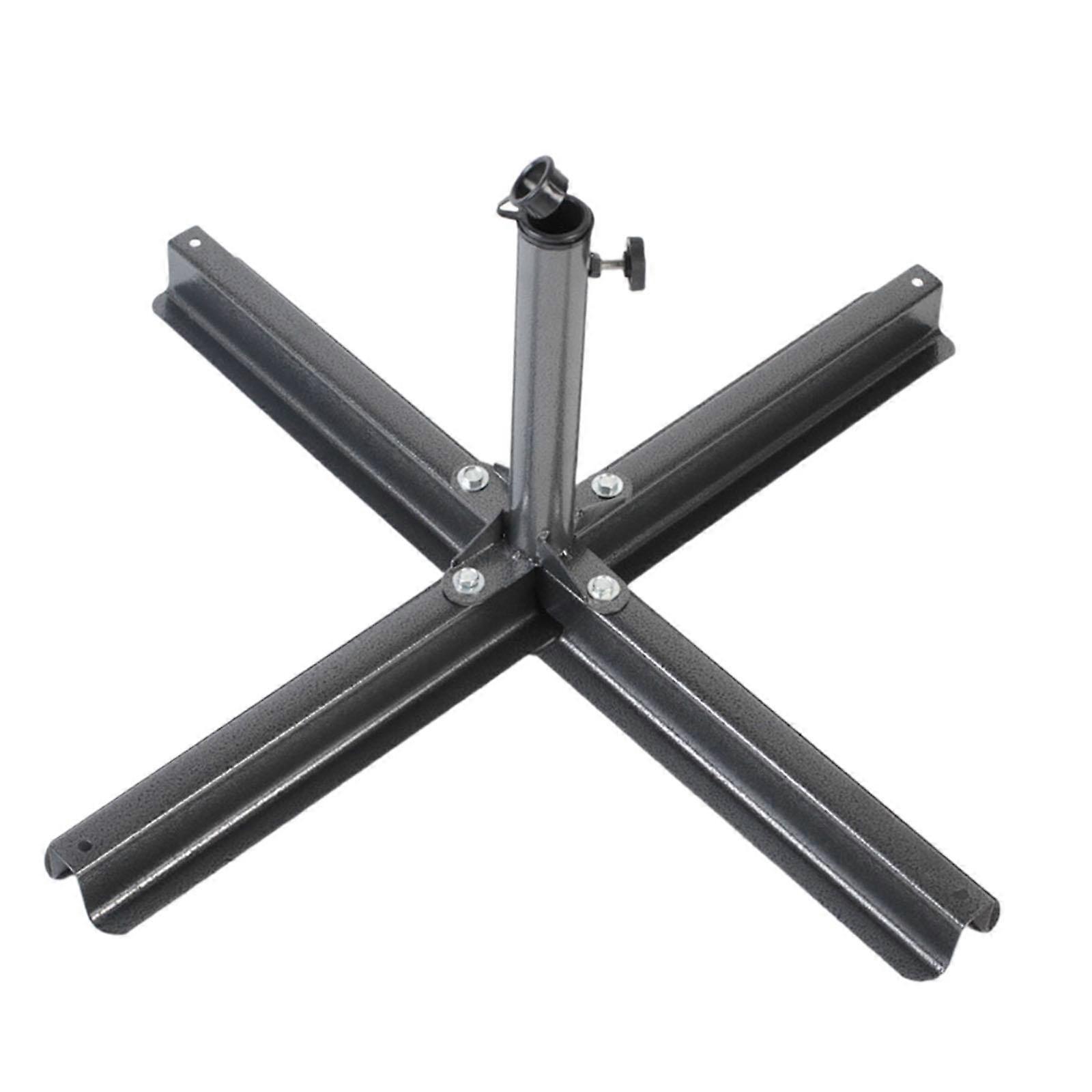 Umbrella Base Universal Adjustable Cross Brace Stand for Beach Lawn Backyard