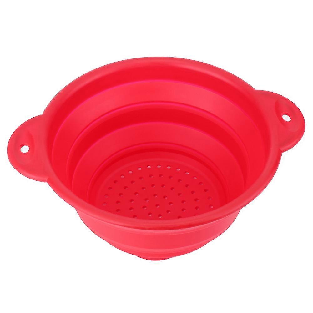 Folding Collapsible Silicone Colander Strainer Kitchen Fruit Filter Basket (2000ML)