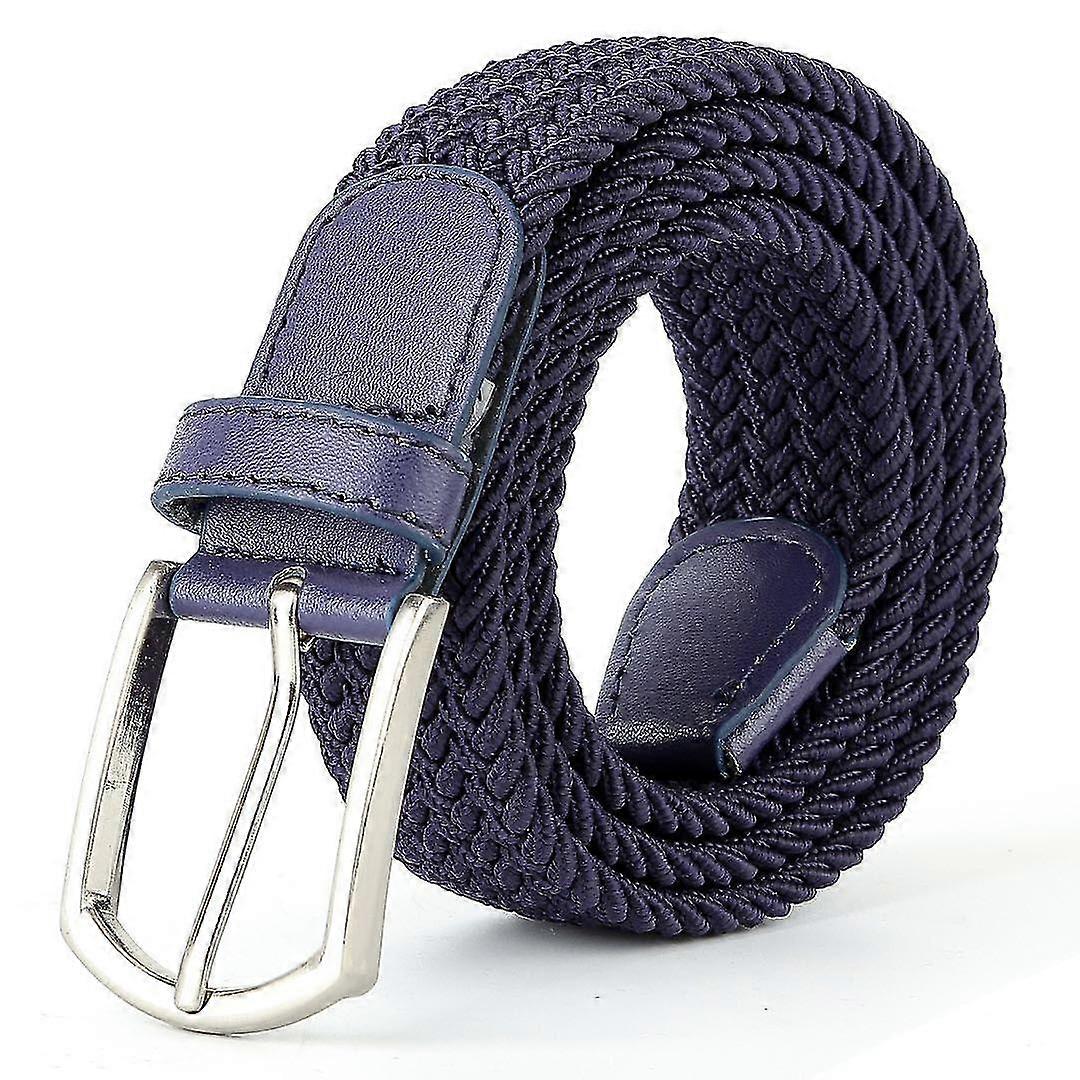 Men Ladies Woven Braided Regular Stretch Casual Belts