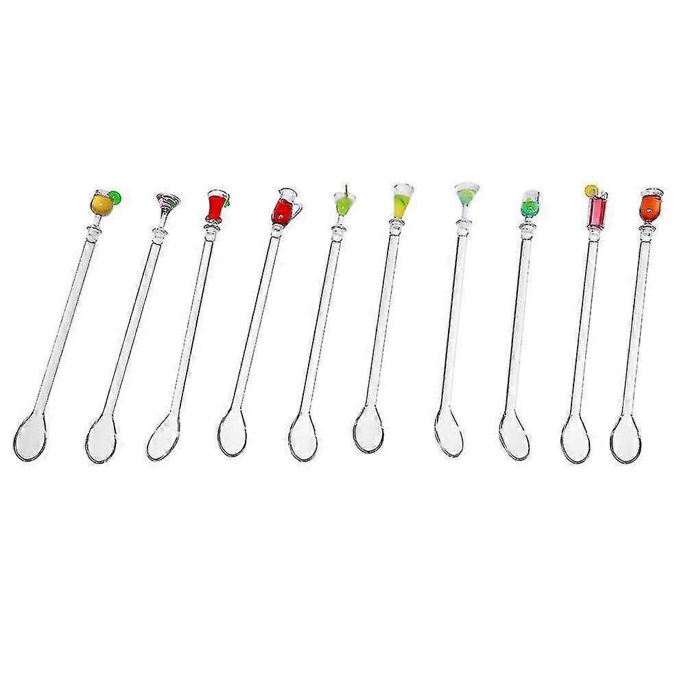 Colorful Beverage Stirrers 9" Drink Stirrertransparent1set