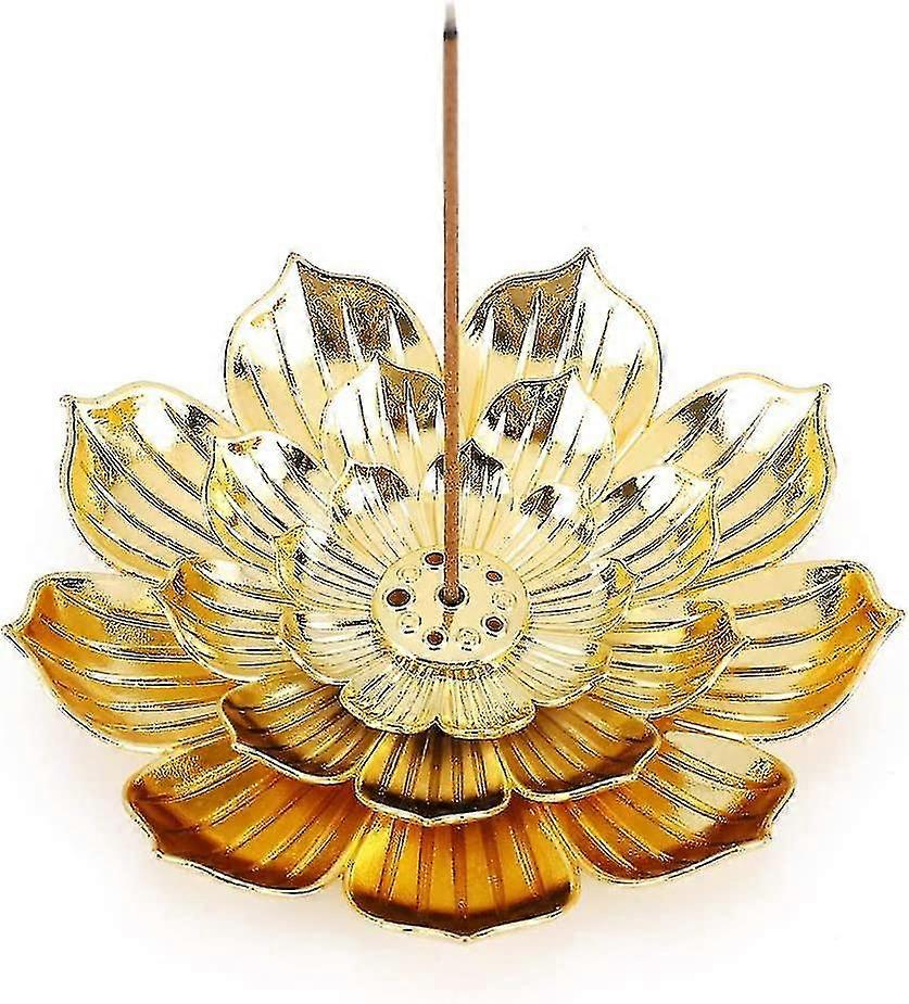Incense Holder, Lotus Stick Incense Burner, Incense Holder For Stick/coil/cone Incense With Ash Catcher