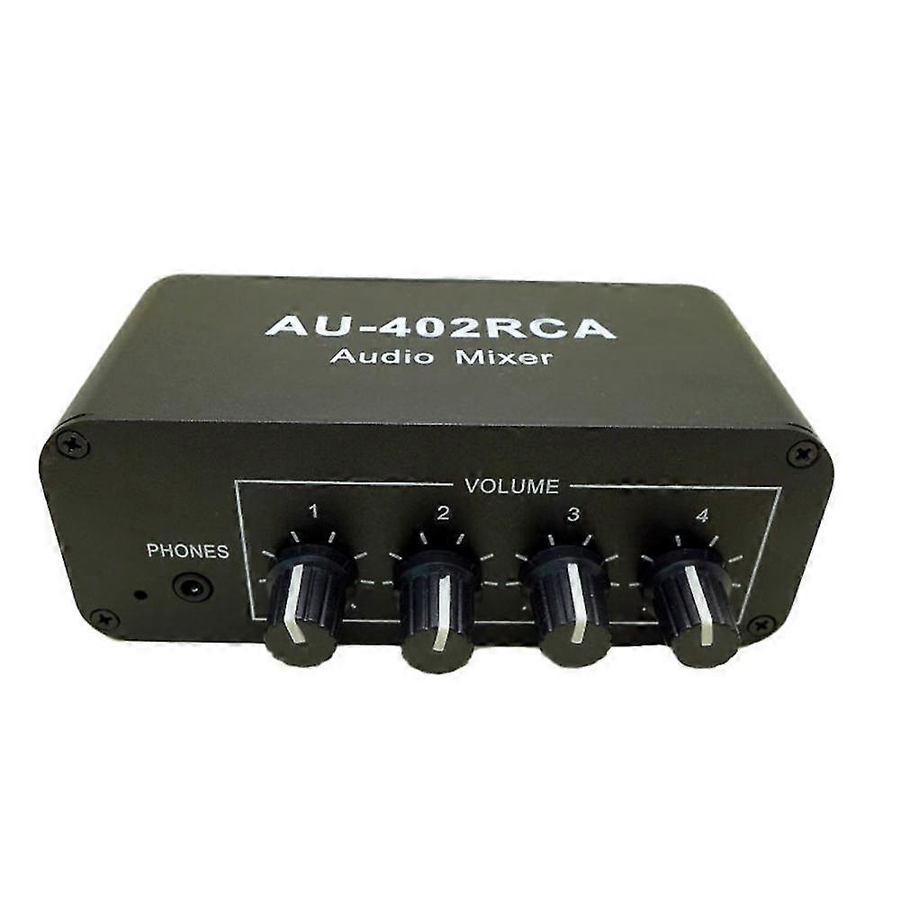 Multi-source Rca Mixer Stereo Audio Reverberator 4 Input 2 Output Audio Switch Switcher Driver Head