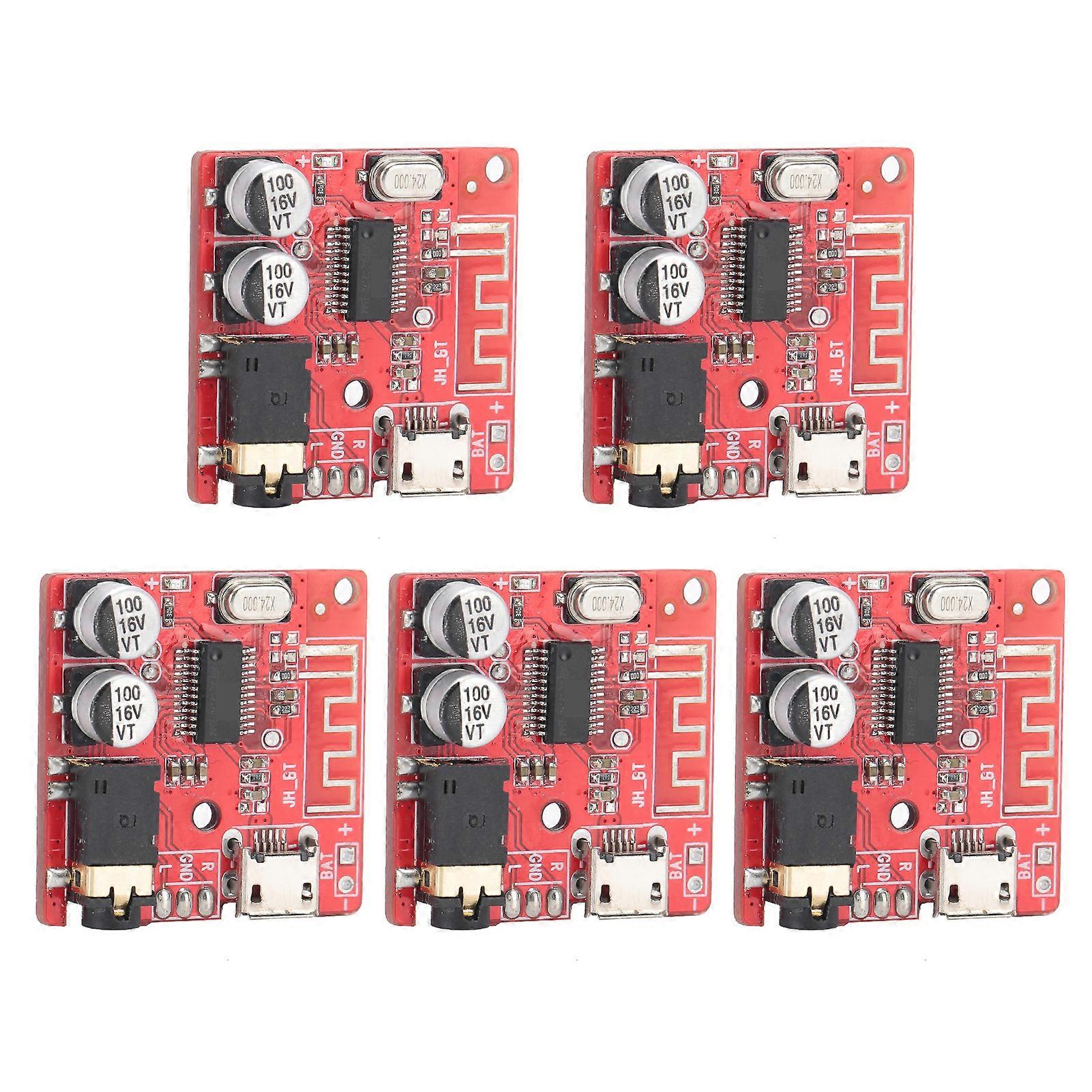 5PCS DIY Bluetooth 5.0 Receiver Board Lossless Decoder Board Wireless Stereo Music Module