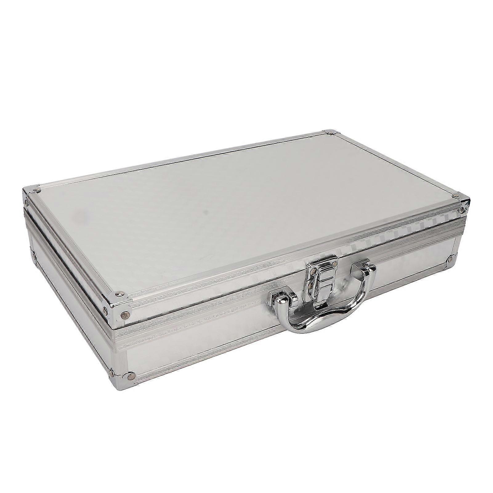 Aluminum Storage Box with Large Capacity for Multifunctional Tool Organization and Buckle Closure