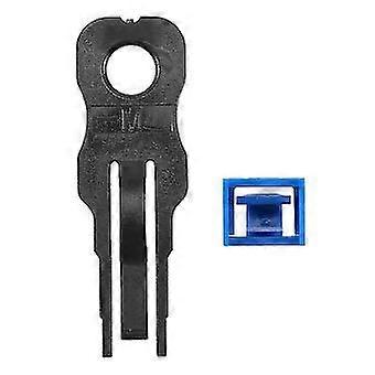 100pcs Blue Rj45 Port Ethernet Lan Hub Anti Dust Cover Plug Cap Blockout Protector With Proprietary