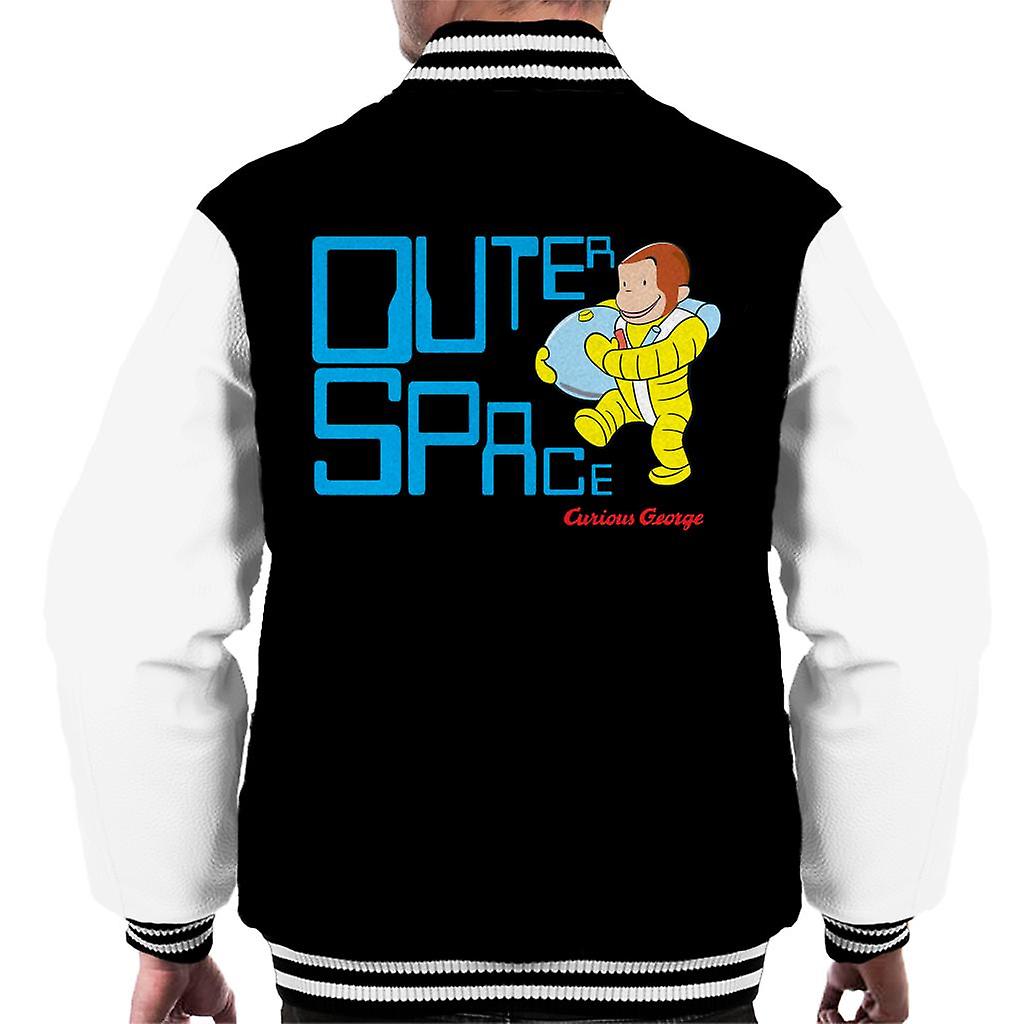 Curious George Outer Space Men's Varsity Jacket