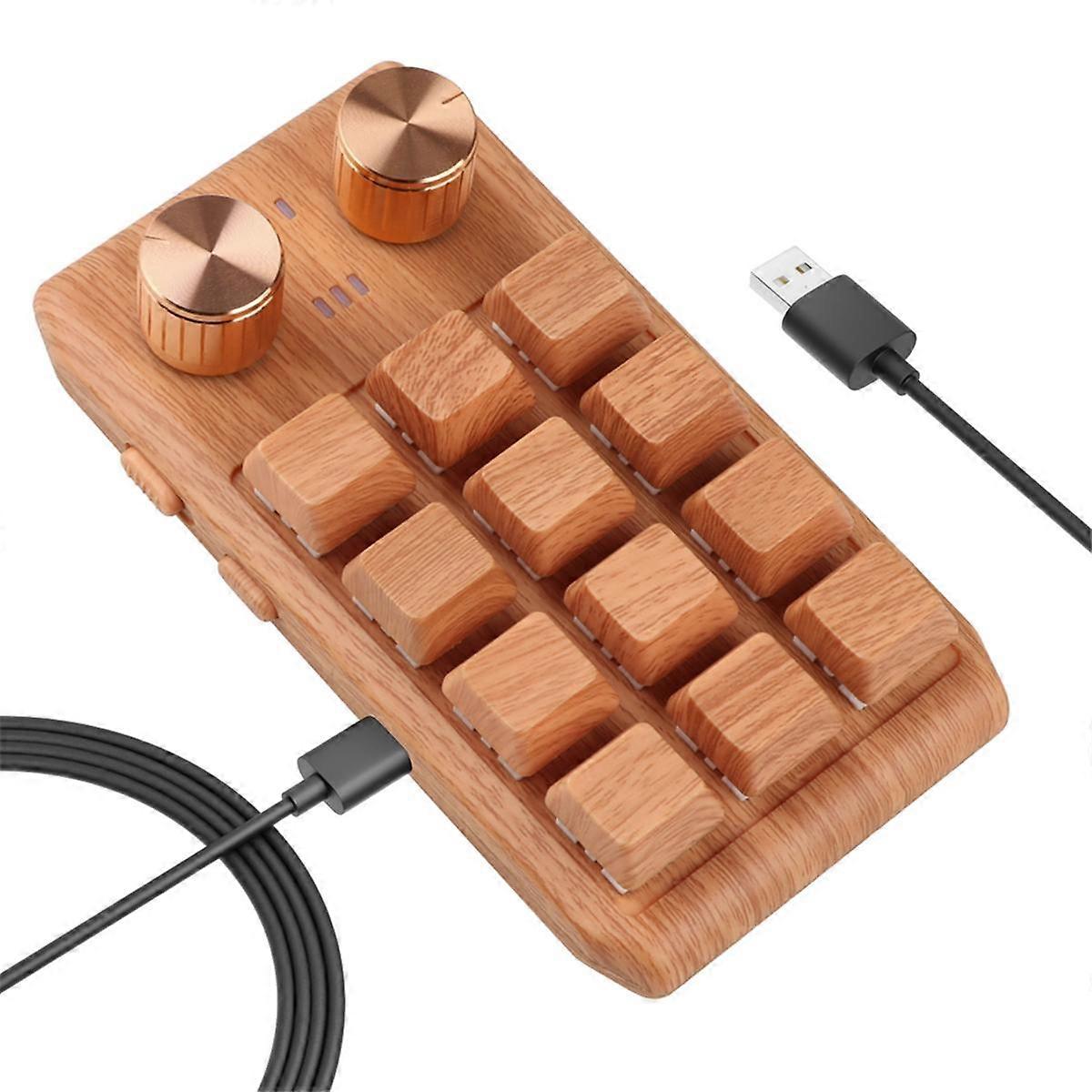 One-Handed Mechanical Keyboard,RGB LED Backlit Macro Keyboard,Programmable Hot Swap DIY Macro Custo