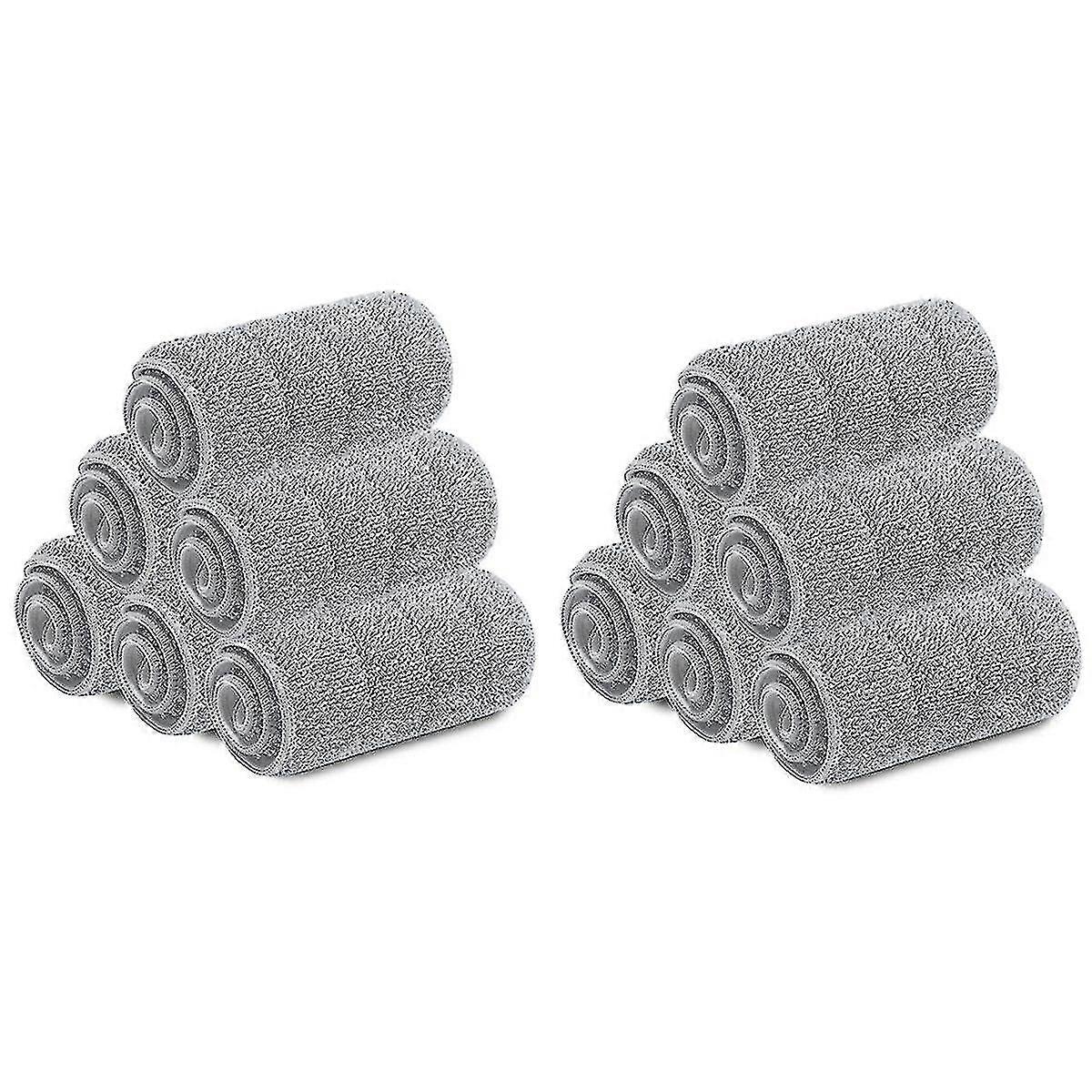 12 Pcs Microfiber Mop Cloth Kitchen Floor Cleaning