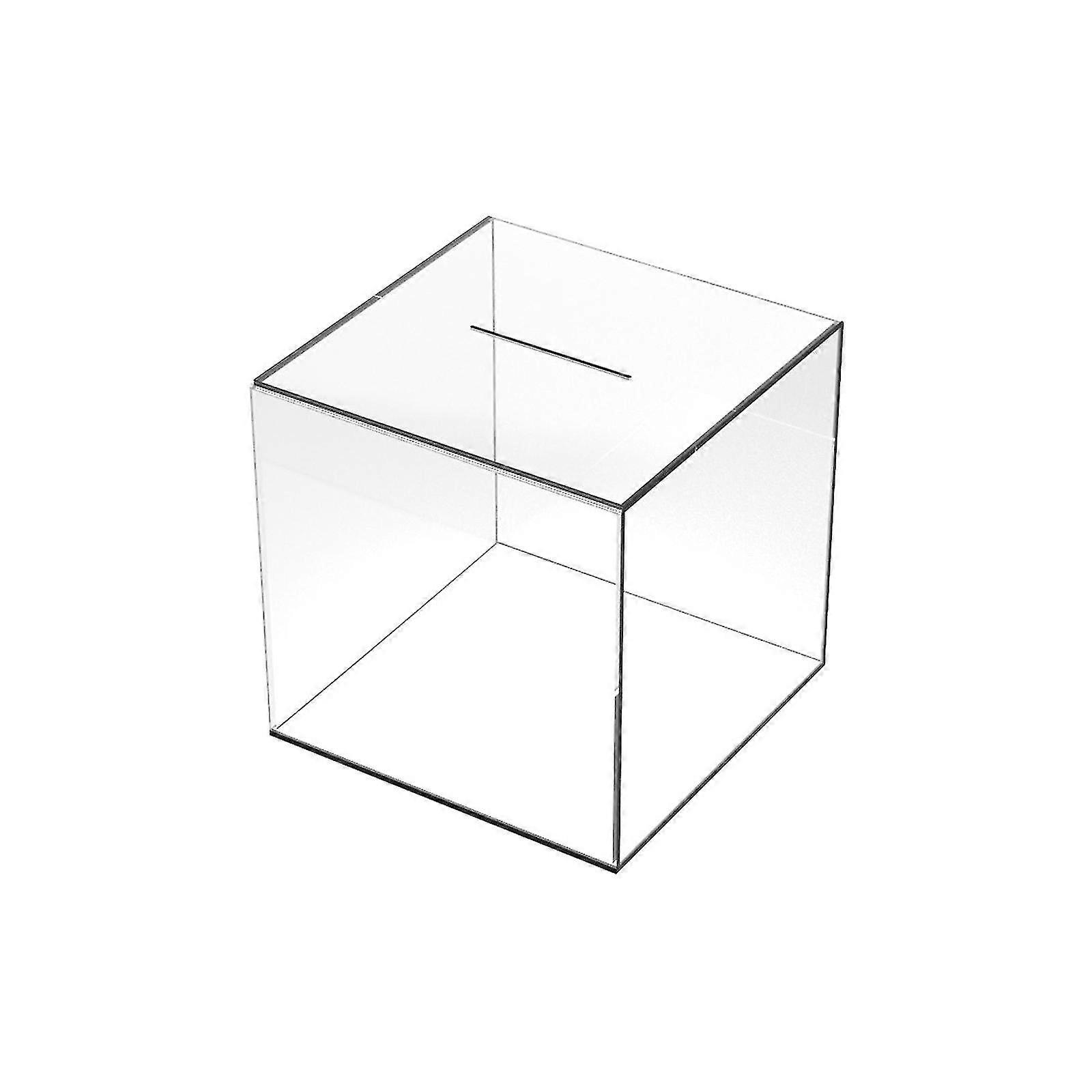 大人のための1pcクリア貯金箱、クリアアクリル貯金箱、予算と節約に役立つお金のヒント変更ボックス、開くことができない貯蓄コインマネー貯金箱ジャー