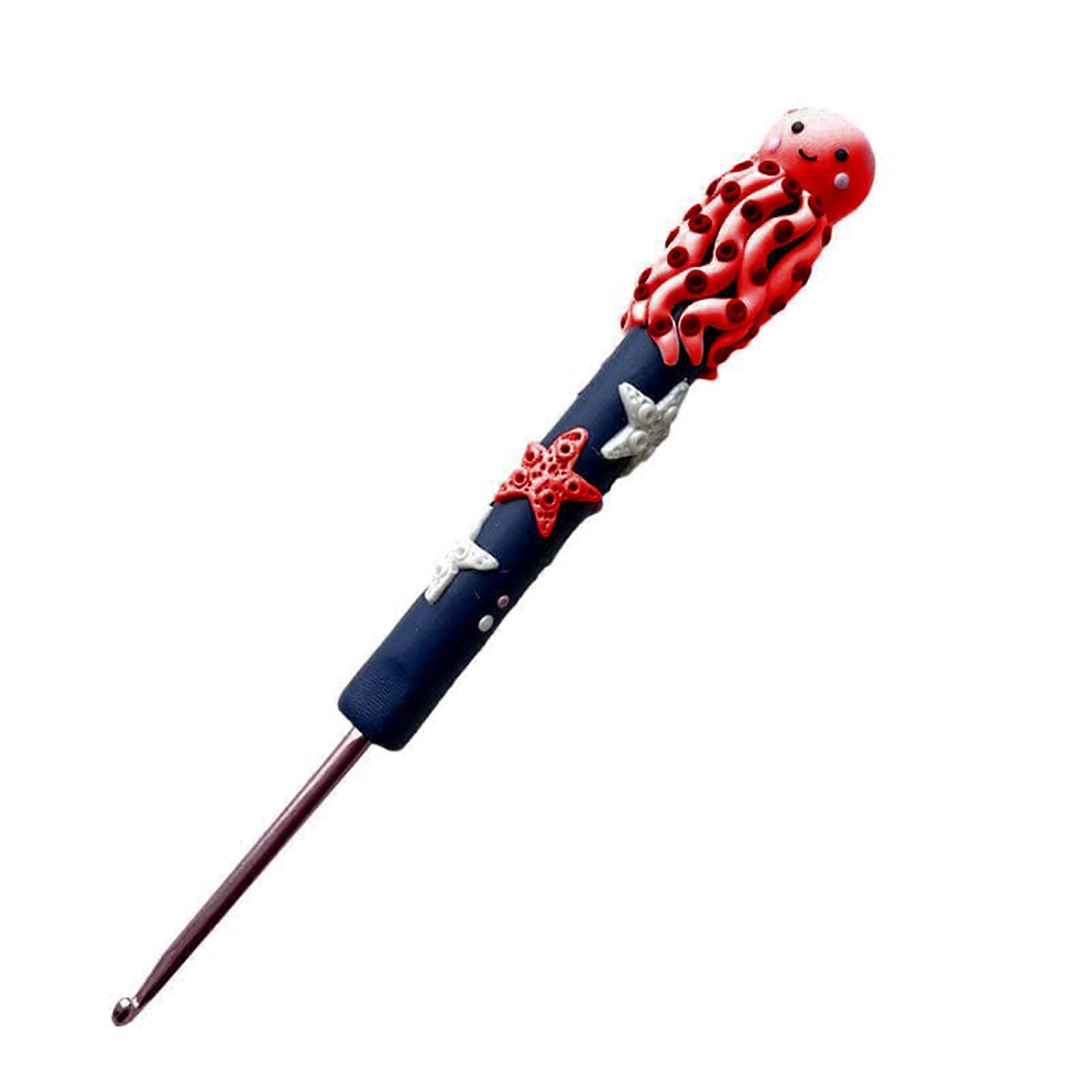 Colorful Octopus/Knitted Balls Crochet Hook Durable Multi-Purpose Crochet Hook Practical Knitting Tool