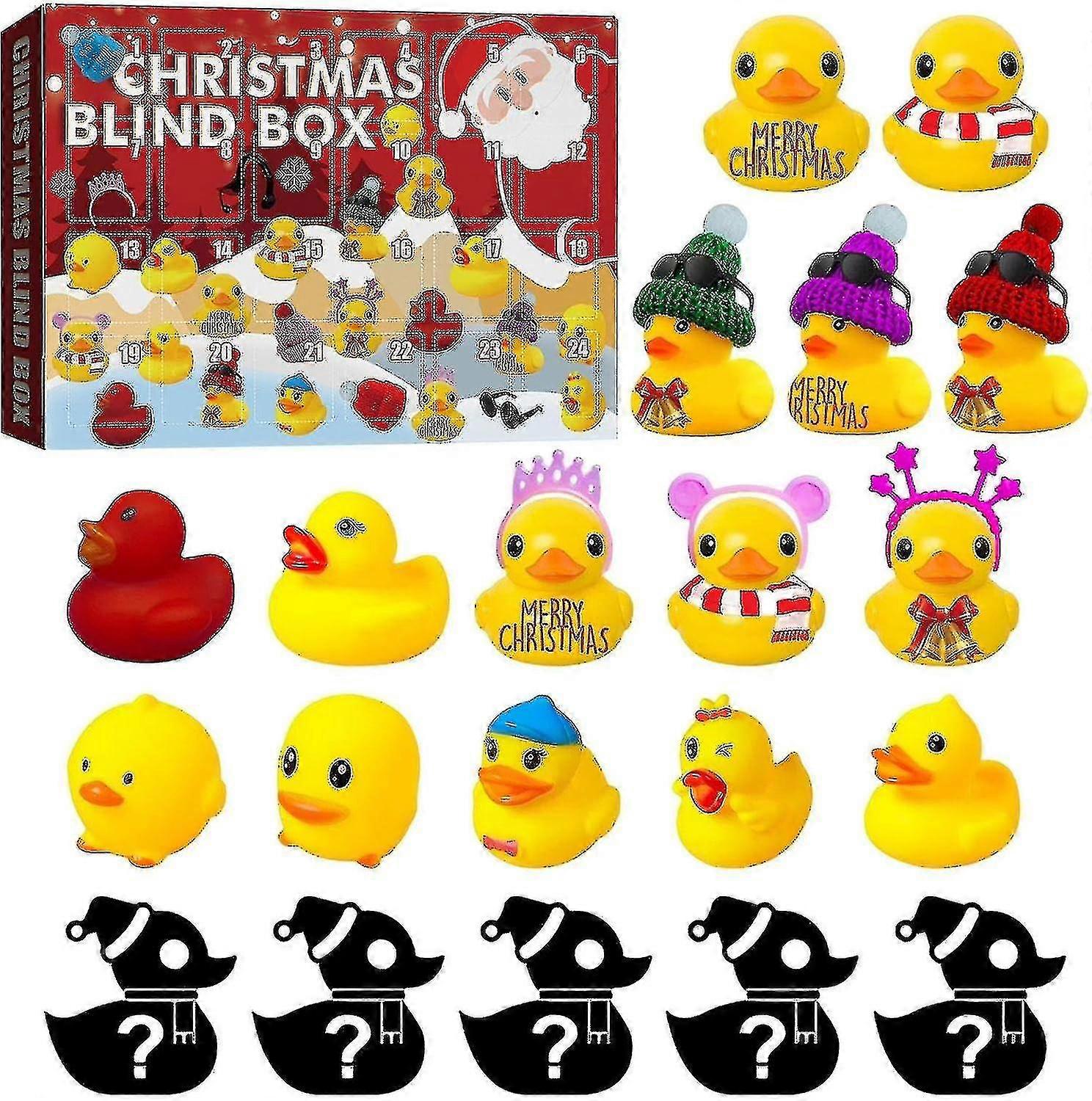 Gummi Advent 2023, Advent 2023 Kinder, Advent Badespielzeug Set, Advent mit 15 Gummienten, Advent