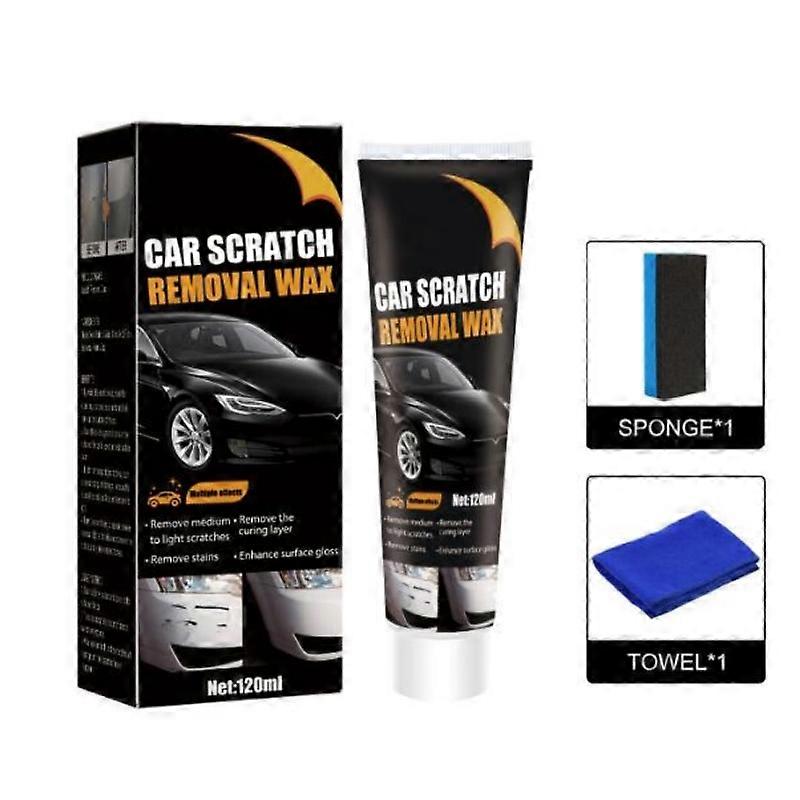 Car Scratch Remover for Vehicles, Car Scratch Repair Paste Polishing Wax, Car Scratch Remover Kit with Wipe and Sponge