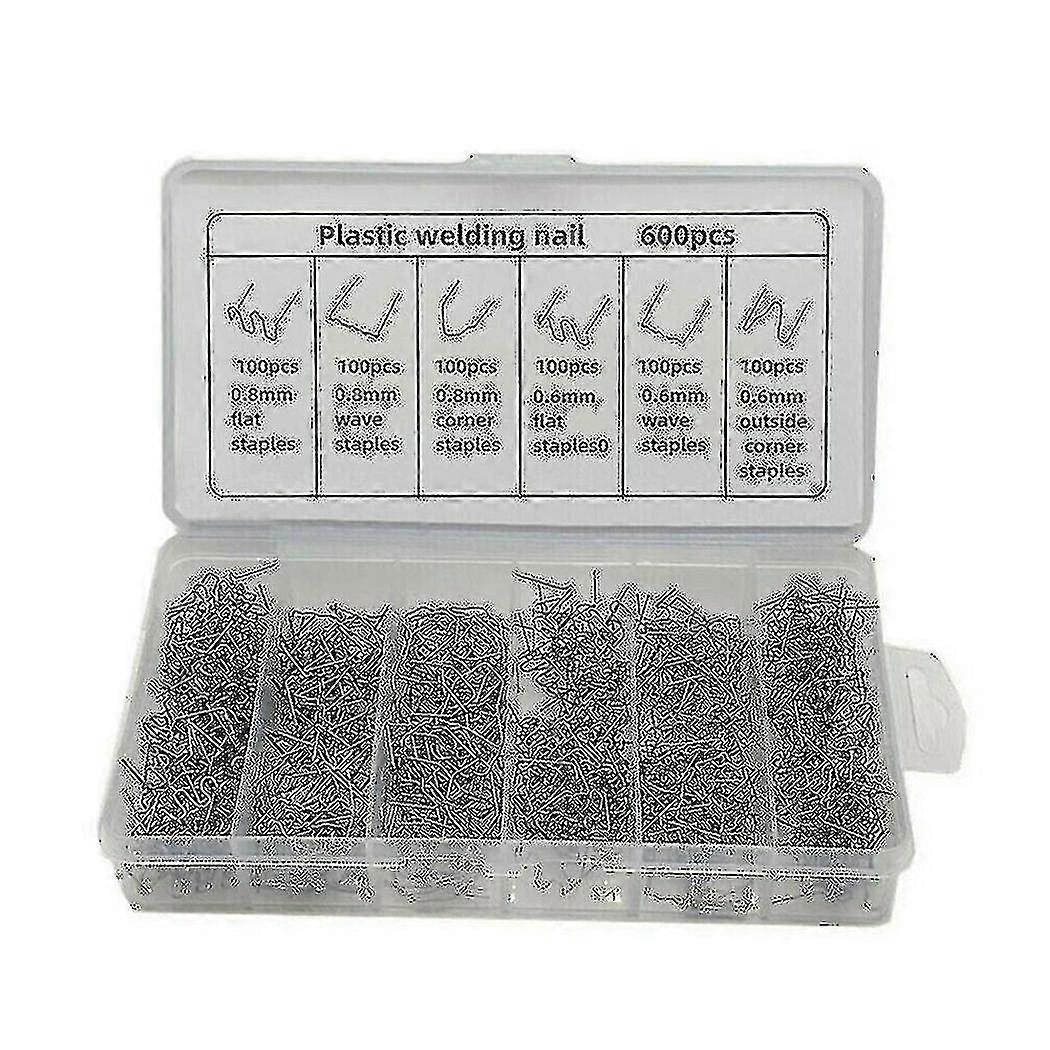 Fast Delivery 600pcs Plastic Repair Machine Welding Hot Stapler Bumper Fender Welder Staples Kit