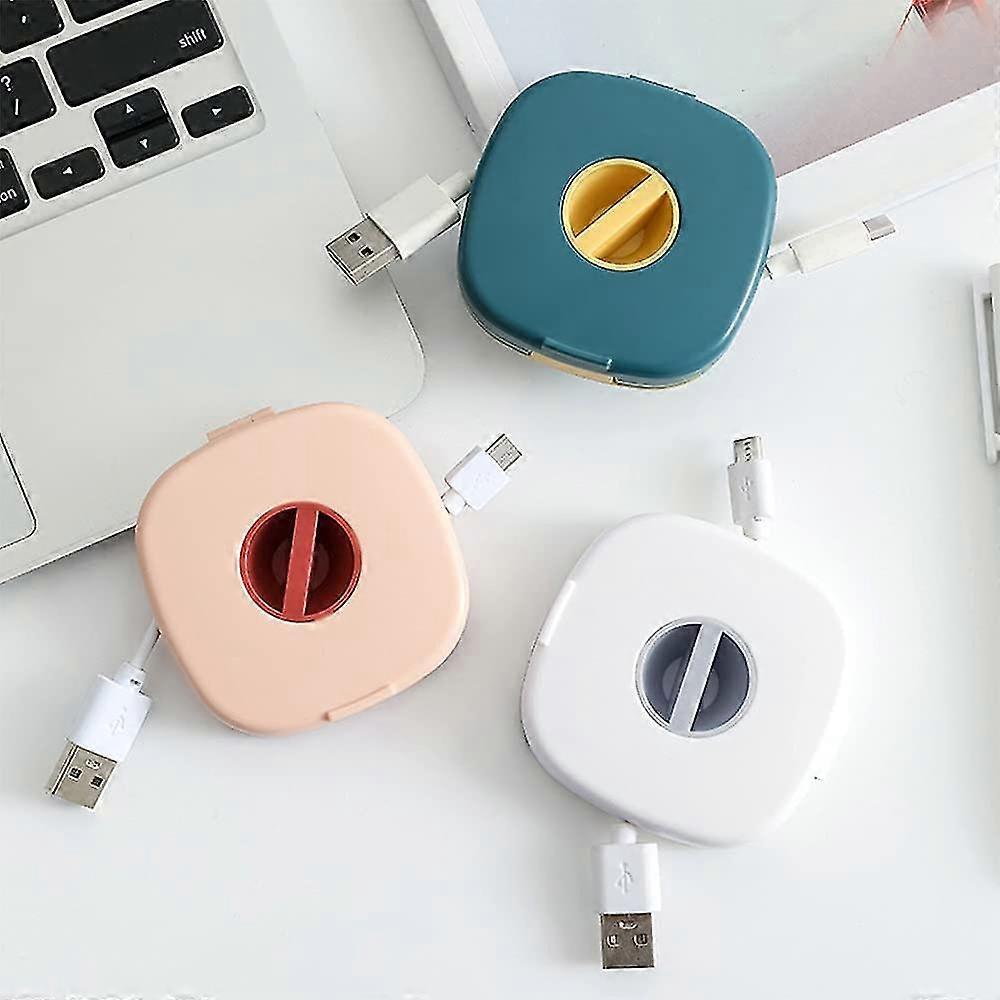 Dww-3 Pack Cable Organizer, Empty, Expandable, Compact And Versatile, For Usb Cables, Charging Cables, Small Accessories (3 Pieces Square)