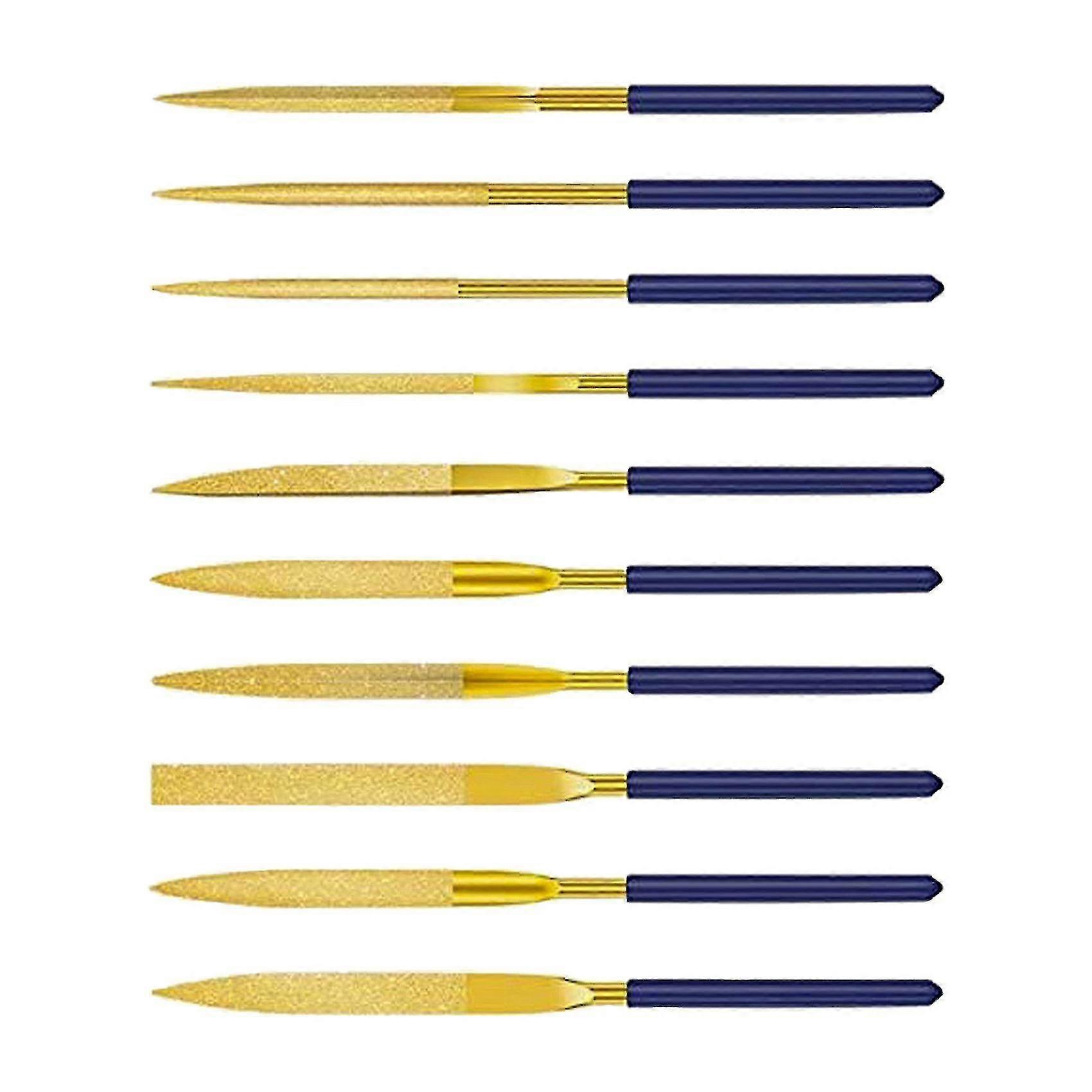 Compatibel metcompatibel met10 stuks Diamond Files voor steen, multifunctionele naald file set