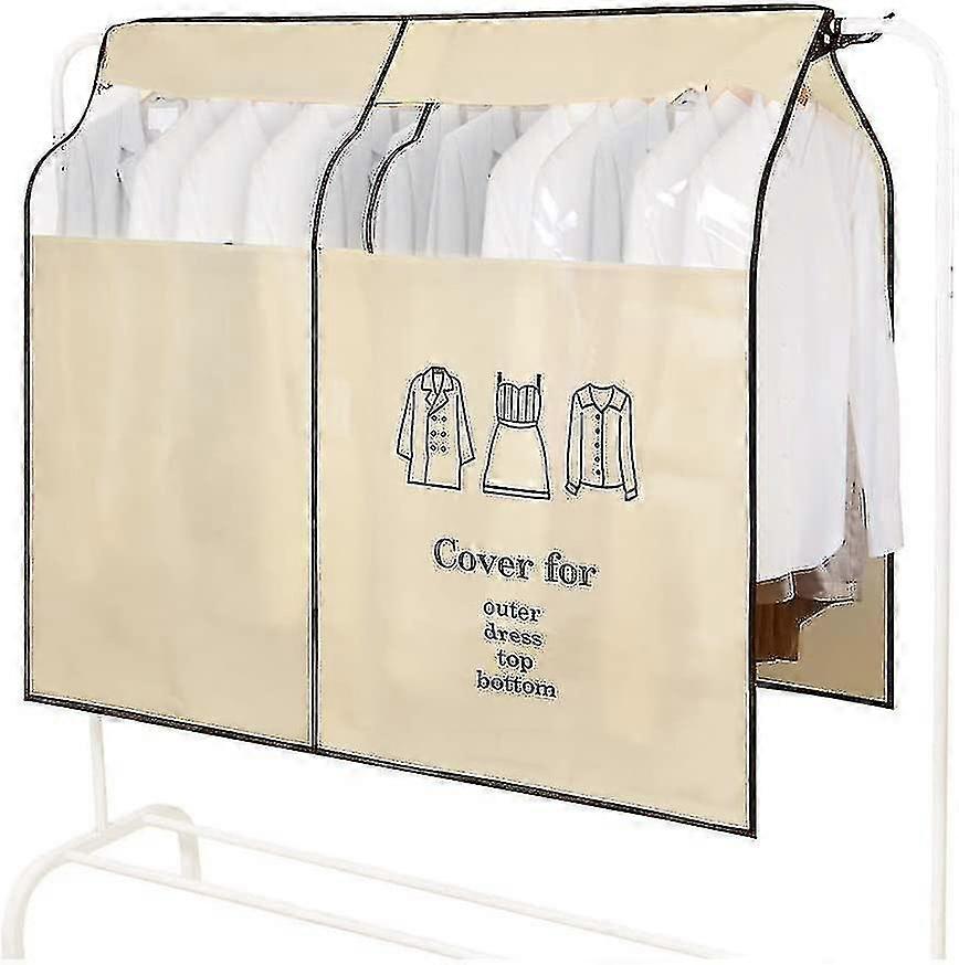 Garment Covers Transparent Window Dustproof Clothes Cover Rack Protector