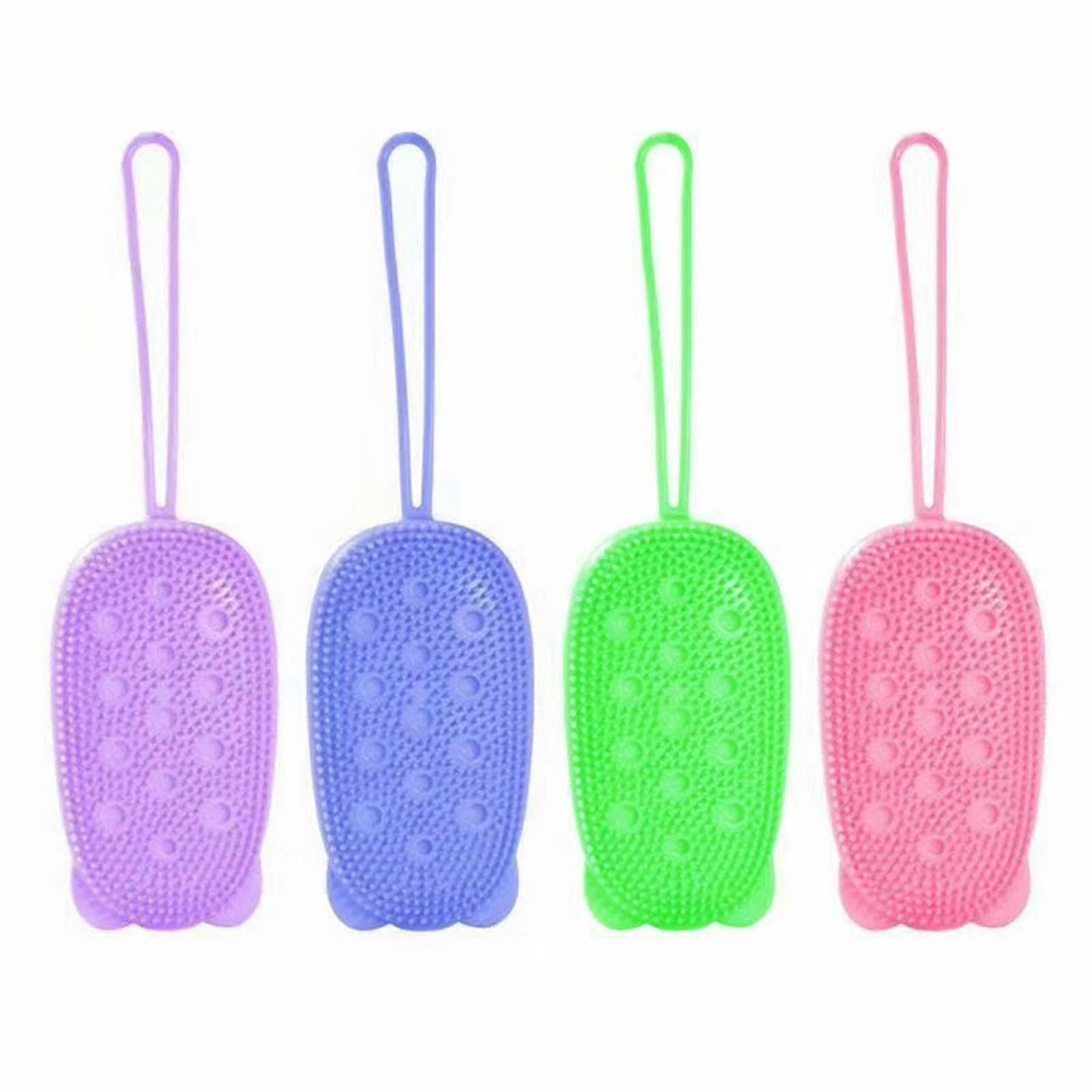 Quick Foaming Bath Brush Bathroom Soft Silicone Rubbing Massage Bubble Bathbrush