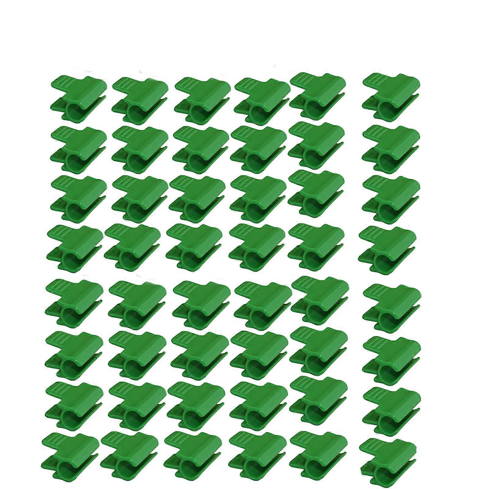 50Pcs Pipe Clamps Greenhouse Film Row Cover Netting Tunnel Hoop Clips for Outer Diameter 11mm/0.43 Plant Stakes Shed Film Shading Net Rod Clip