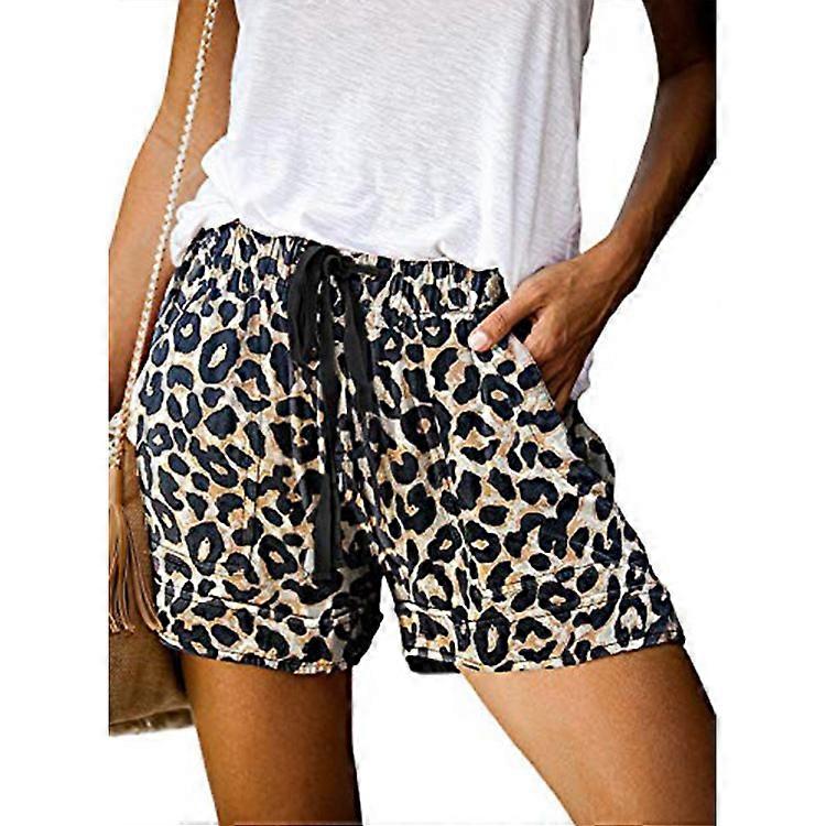 Women's Drawstring Casual Shorts Loose Printed Short with Pockets XL