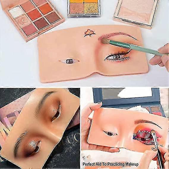 Face Makeup Mannequin Silicone Practice Tool Diy The Perfect Aid To Practicing(white)