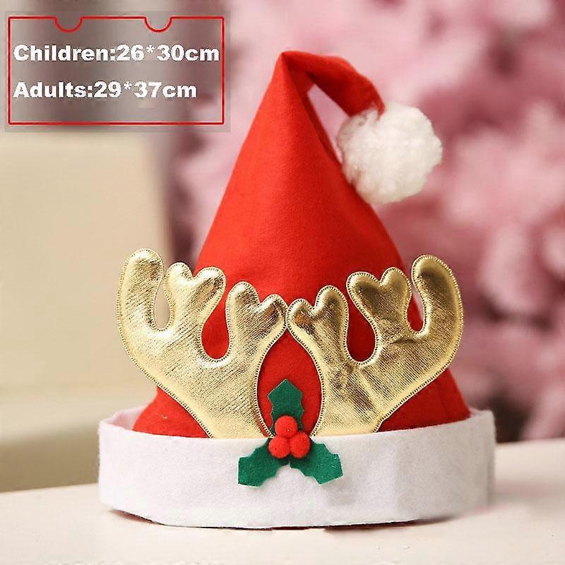 For Kids Gift Decoration Santa Claus Hats Children Merry Christmas - Main Image