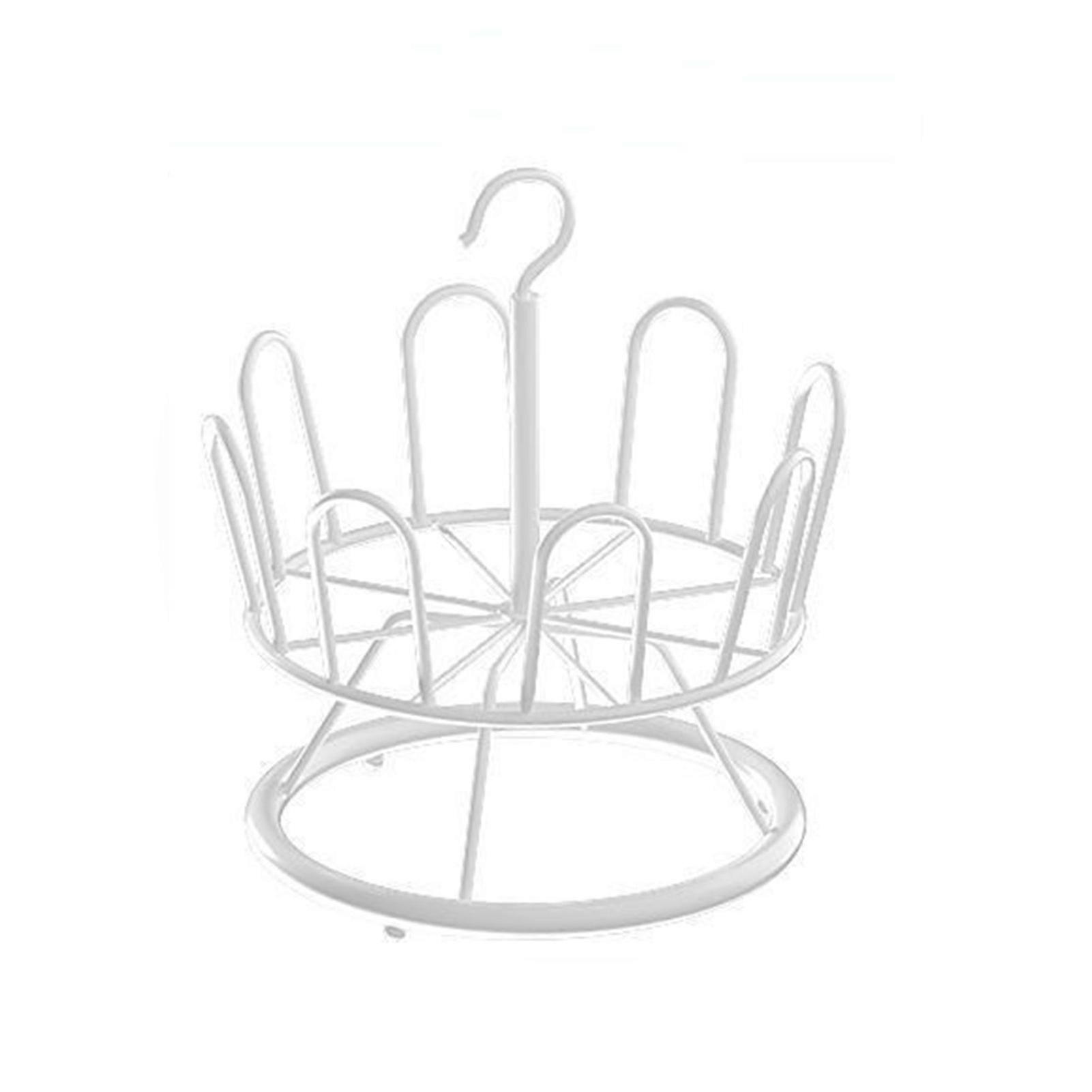 Shoe Rack with Hanging Hook Space Saving Metal Nordic Style 8 Fork Slippers Sandal Drying Holder Daily Use KAESI