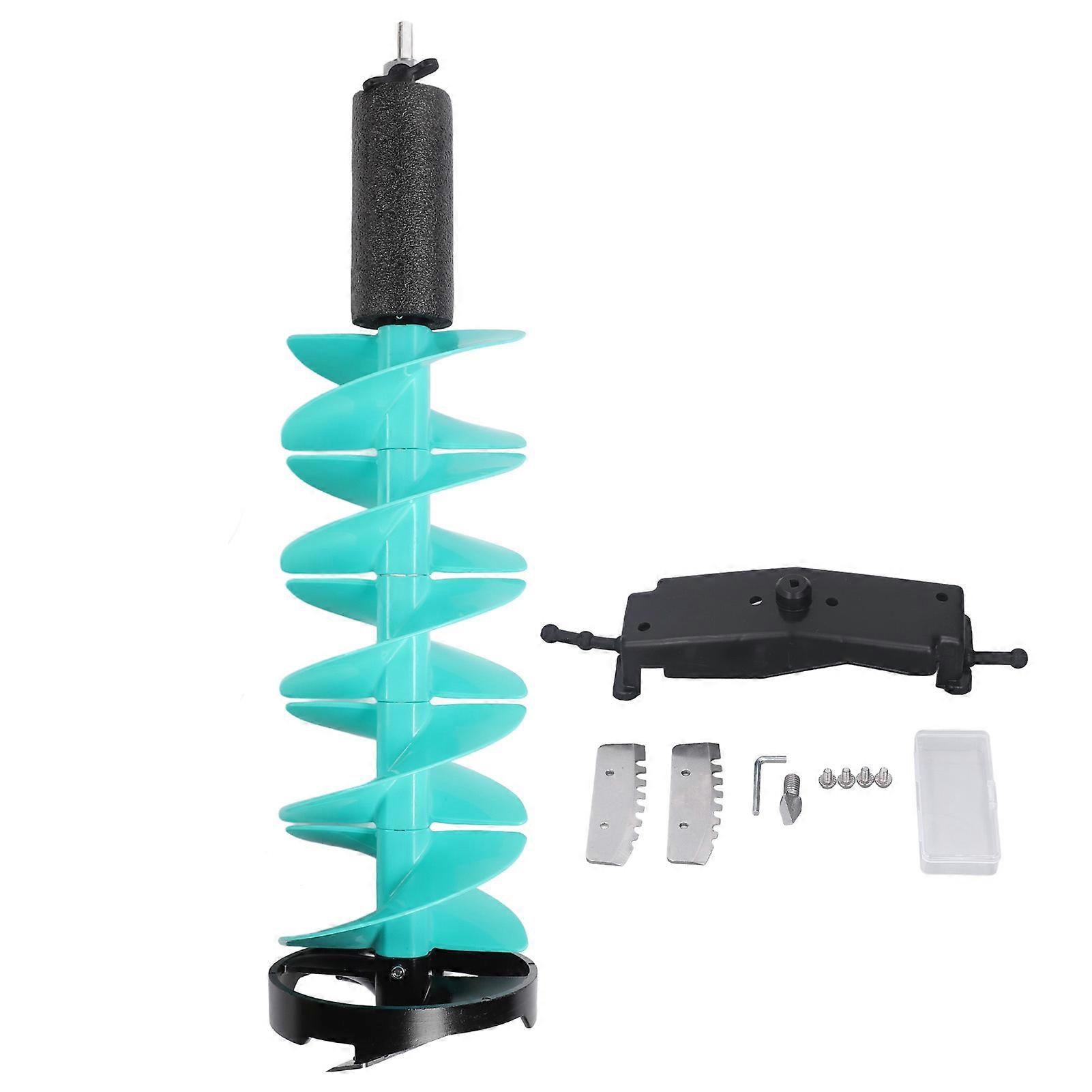 Ice Fishing Auger Drill Bit 8 Inch Electric Diggers Auger Drill Bit for Deep Waters and Thick Ice