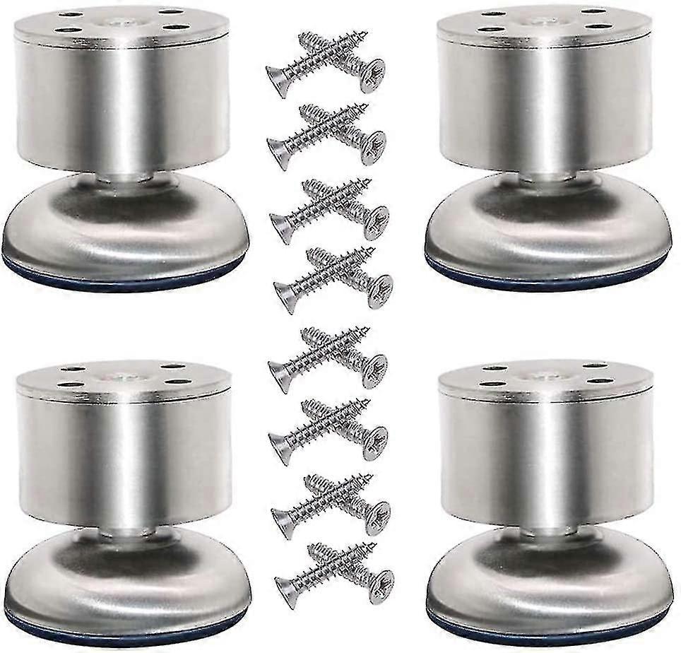 4 قطع أثاث أقدام قابلة للتعديل الفولاذ المقاوم للصدأ ، أقدام أريكة قابلة للتعديل ، أثاث قابل للتعديل الساقين مجلس الوزراء الفولاذ المقاوم للصدأ