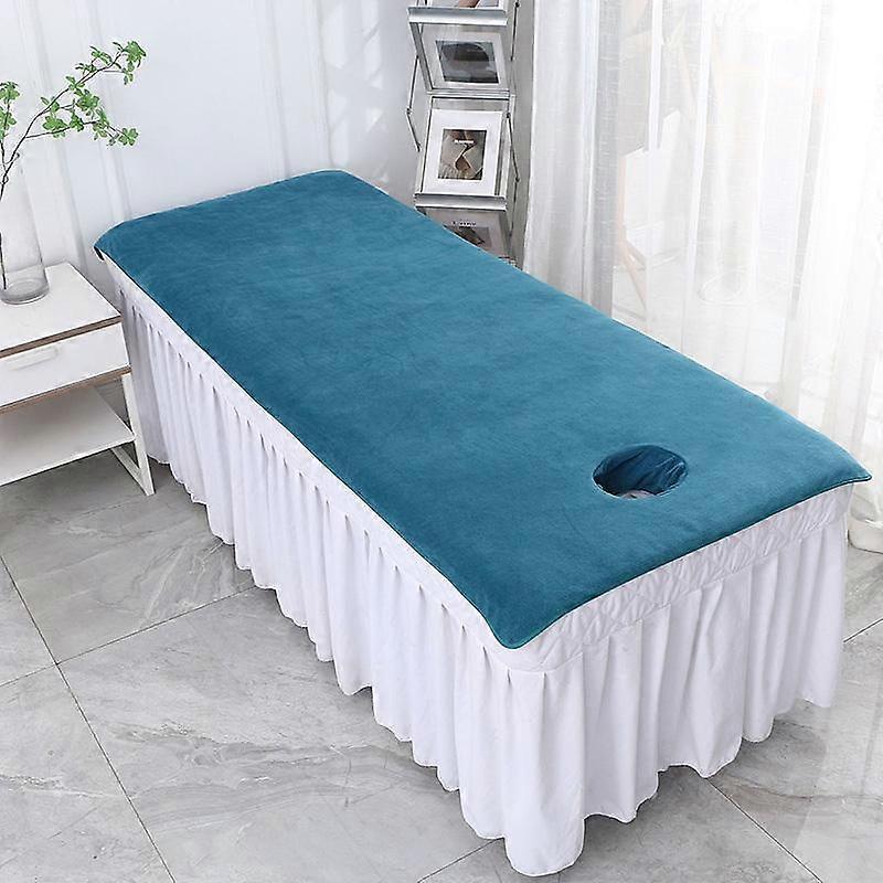 1PC Solid Color Beauty Salon Bed Sheets SPA Massage Bed Cover Bedspread with Hole