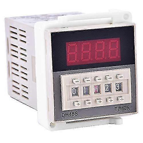 Dh48s-2z 220v Digital Time Relay Dual Timer Relay With Dual Time Display Base