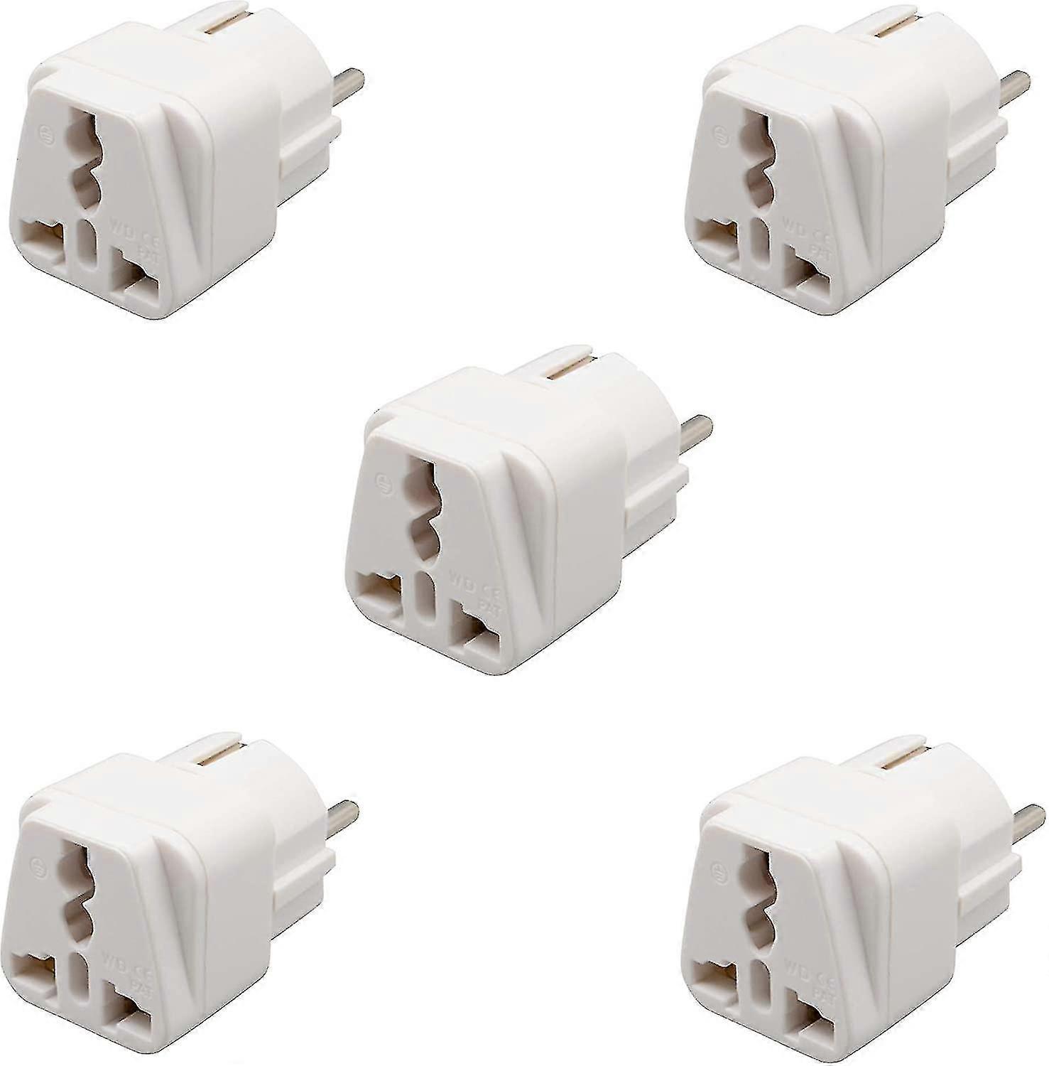 5 X Universal Adapter Converter To Connect All Devices To The French Plug