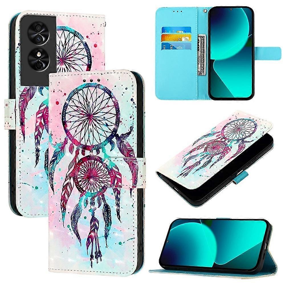 3D Painting Leather Case For TCL 50 SE