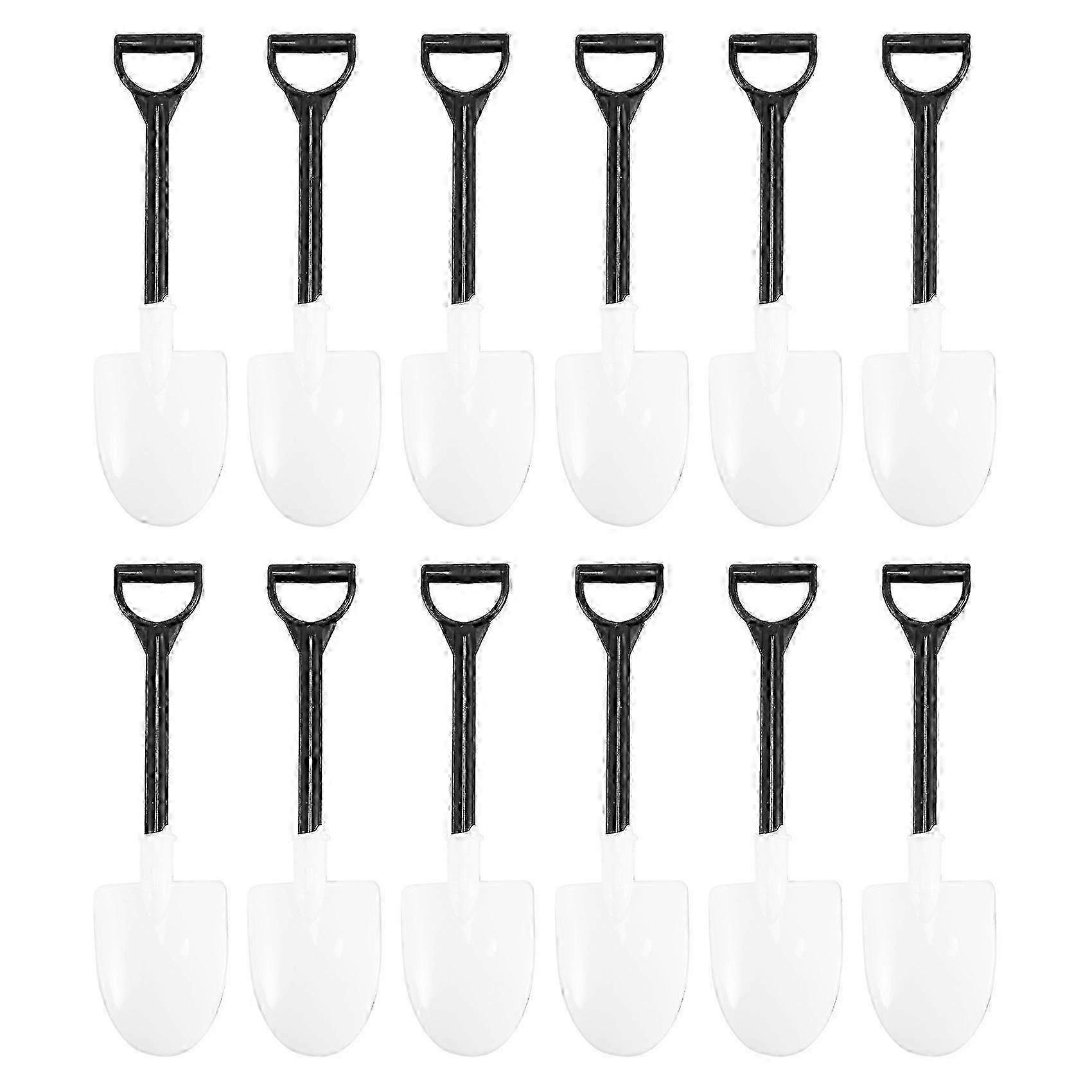 100pcs Kunststoff Einweg Mini Shovel Spoon Topfkuchen Eiscreme Garten
